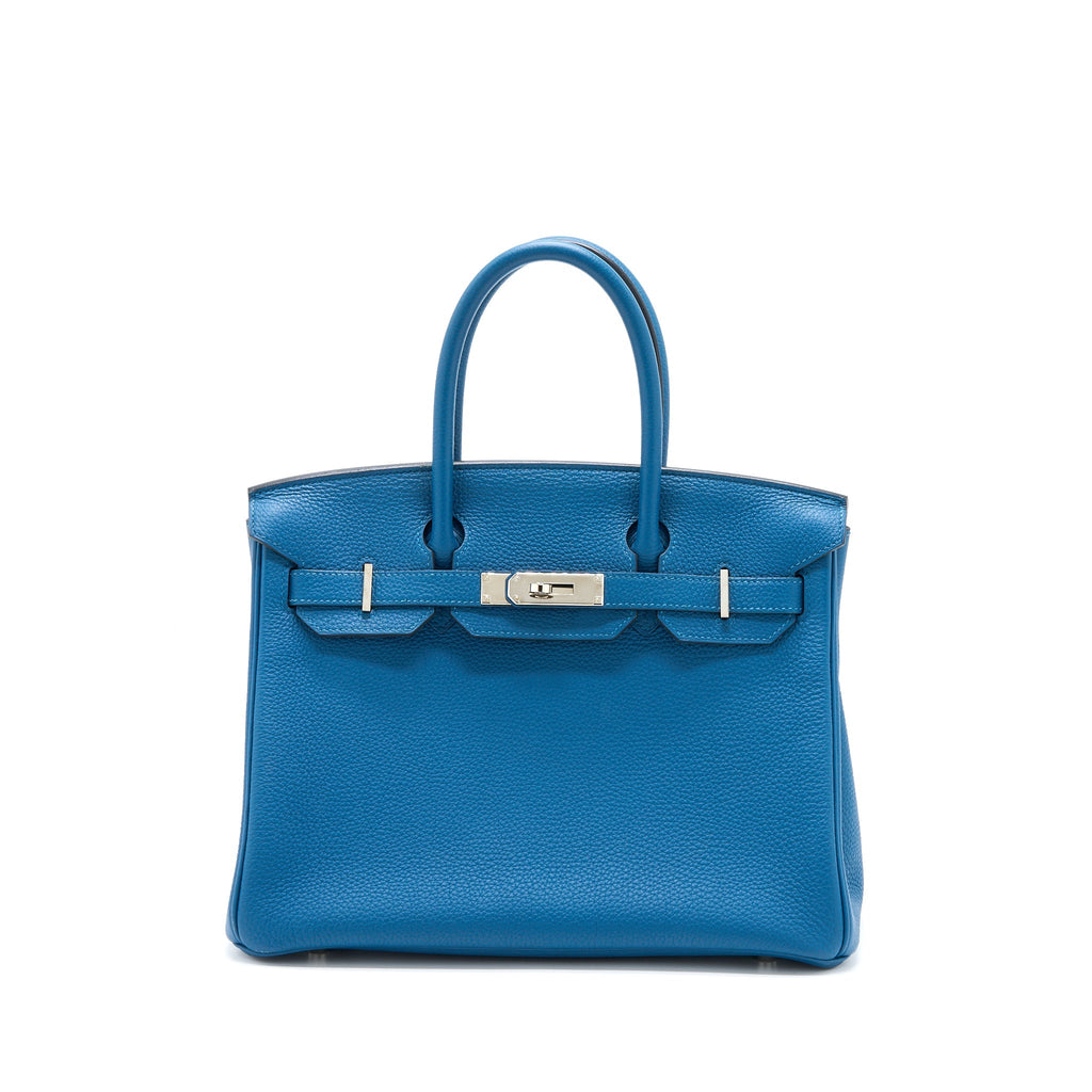 HERMES BIRKIN 30 TOGO S7 BLEU DE GALICE SHW