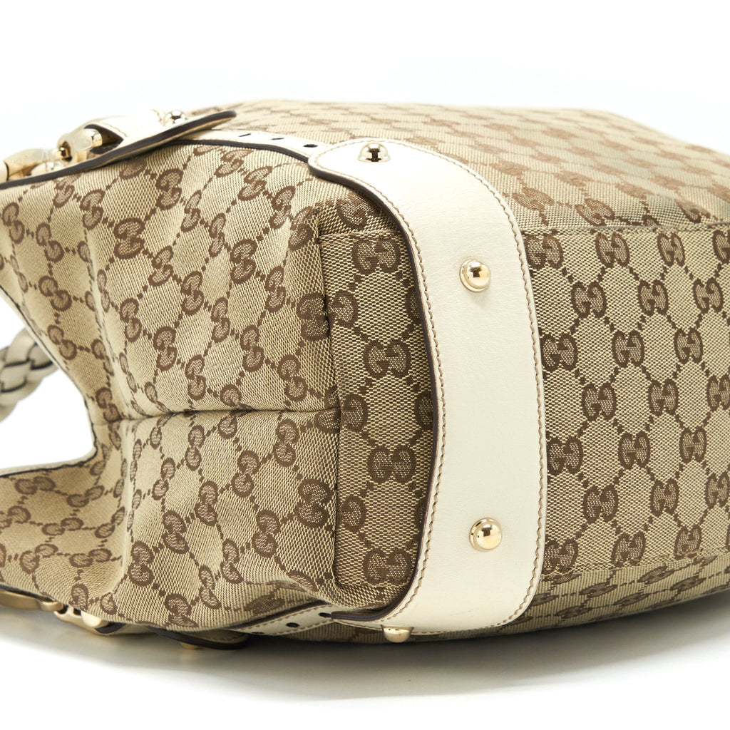 GUCCI TOTE BAG CANVAS GG SUPREME SHW