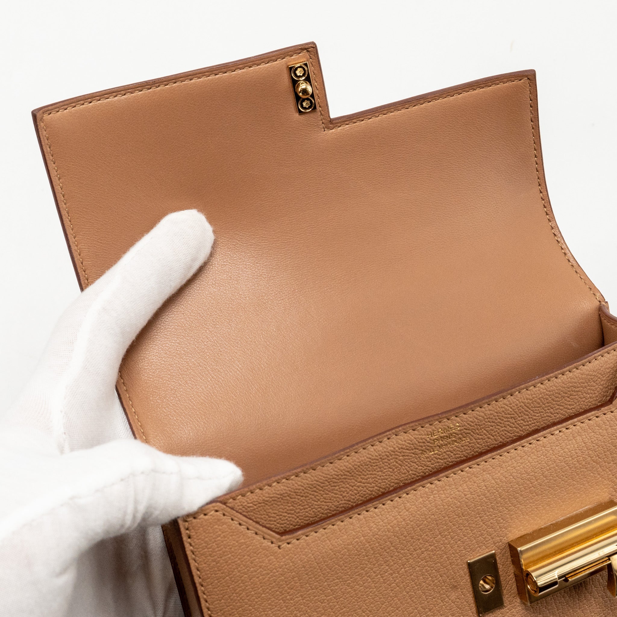 HERMES MINI VERROU CHÈVRE MYSORE 2J QUEBRACHO LGHW