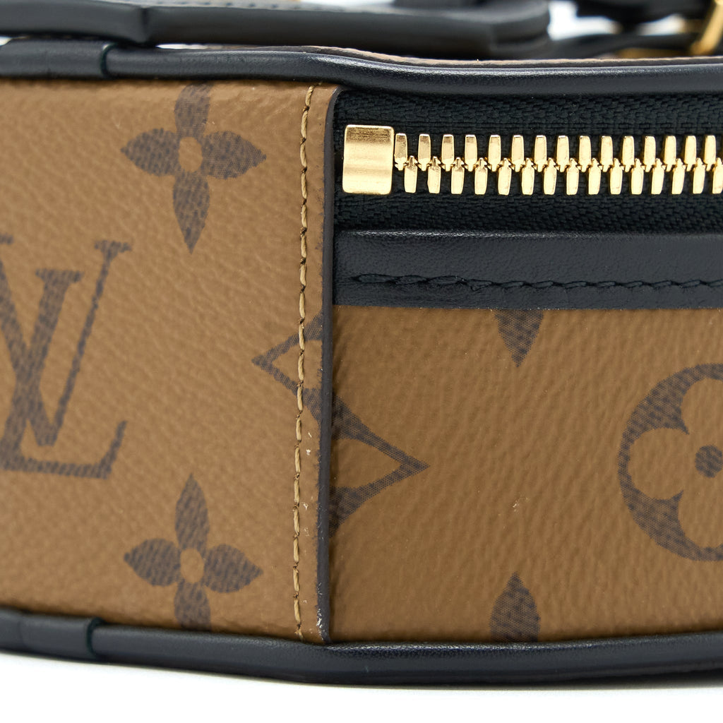 LOUIS VUITTON MINI BOITE CHAPEAU MONOGRAM REVERSE CANVAS BLACK GHW
