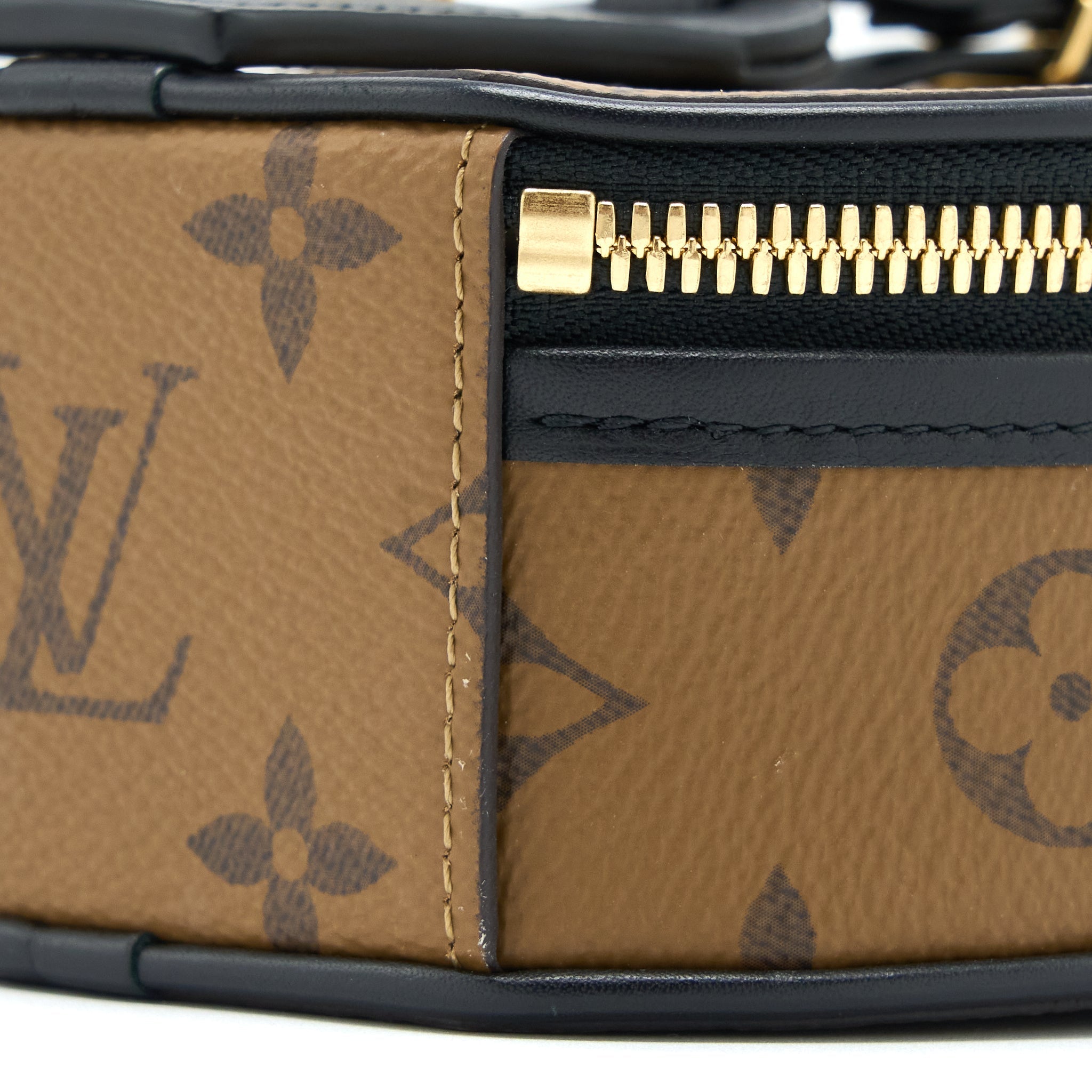 LOUIS VUITTON MINI BOITE CHAPEAU MONOGRAM REVERSE CANVAS BLACK GHW