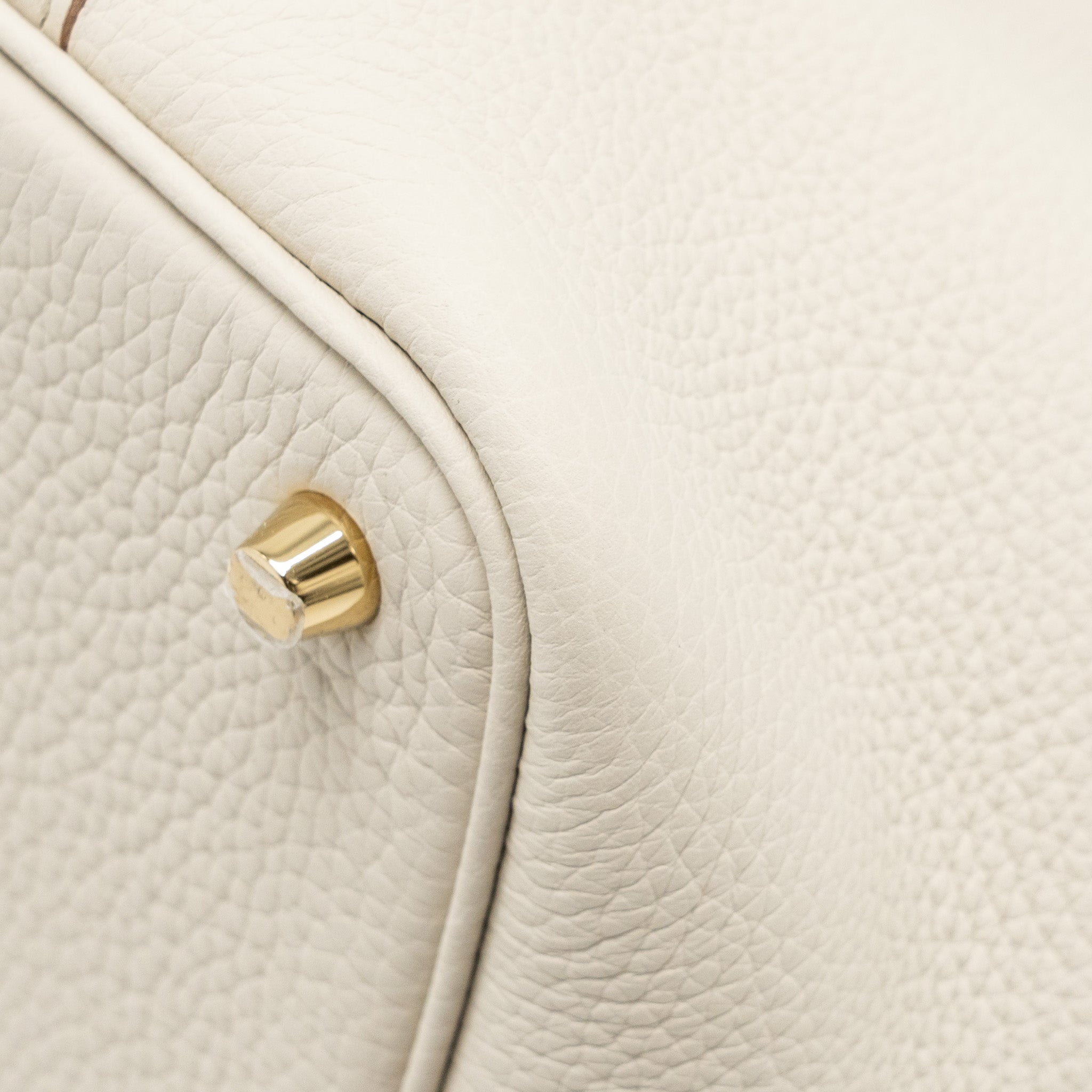 HERMES PICOTIN 18 LOCK BAG OSTRICH TOUCH/CLEMENCE BETON GHW