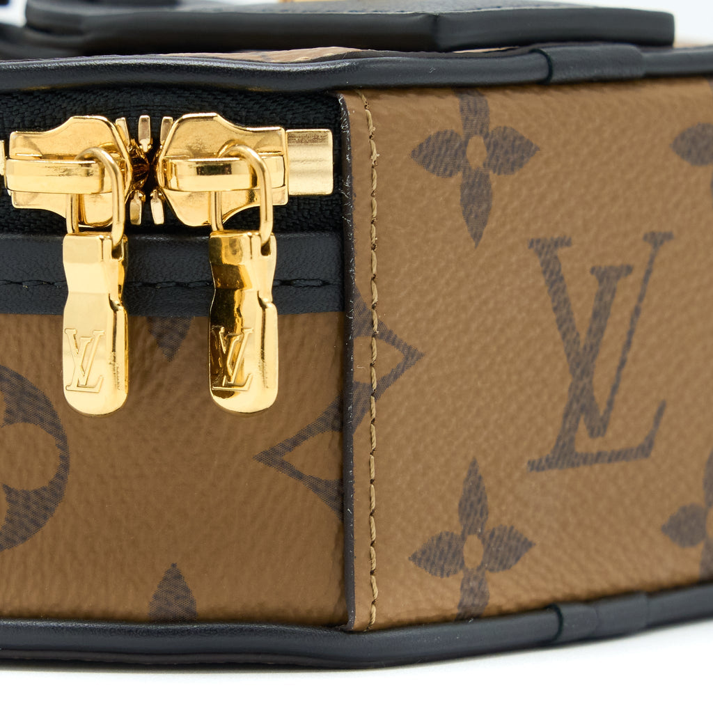 LOUIS VUITTON MINI BOITE CHAPEAU MONOGRAM REVERSE CANVAS BLACK GHW