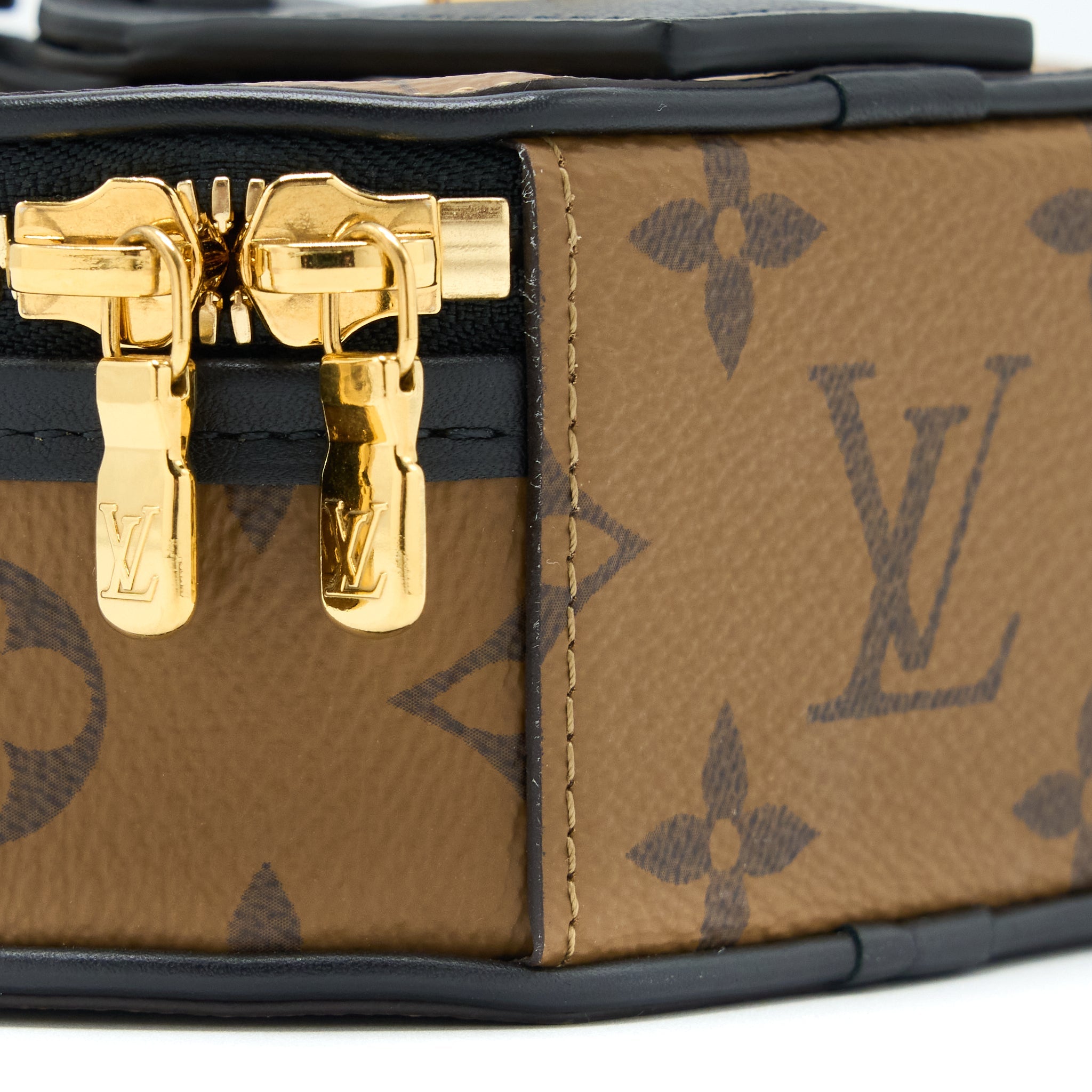 LOUIS VUITTON MINI BOITE CHAPEAU MONOGRAM REVERSE CANVAS BLACK GHW