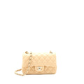 CHANEL 22C MINI RECTANGULAR FLAP BAG LAMBSKIN BEIGE LGHW