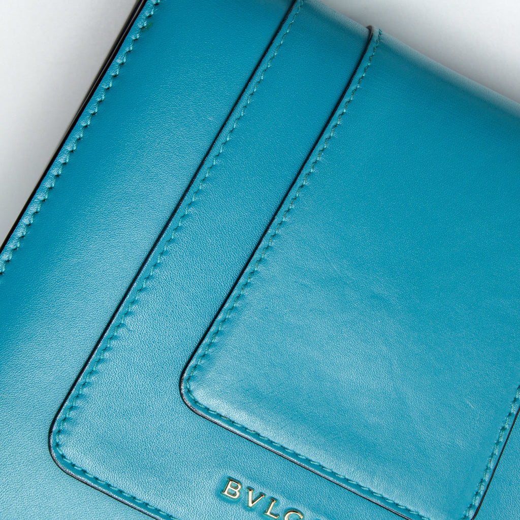 BVLGARI TOP HANDLE SERPENTI BAG BLUE