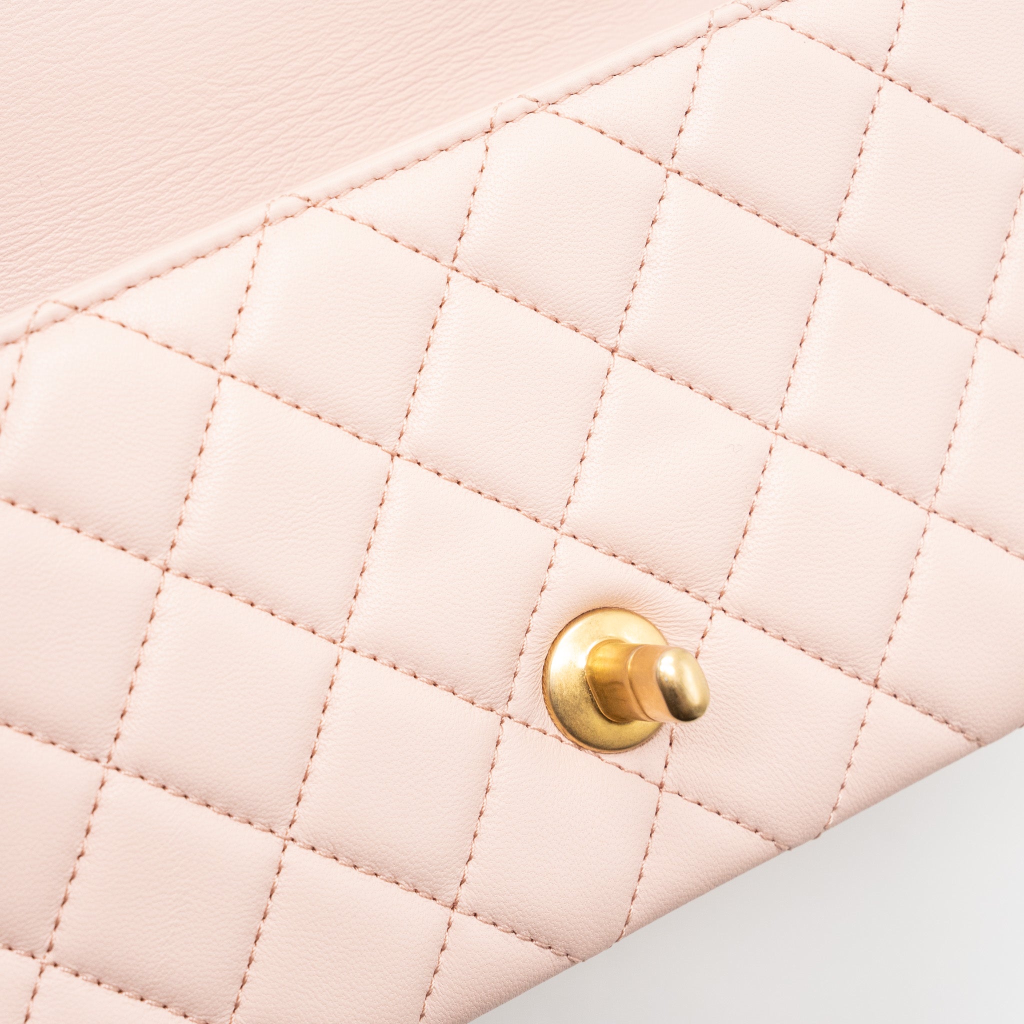 CHANEL 23K PEARL CRUSH MINI RECTANGULAR FLAP BAG LAMBSKIN LIGHT PINK GHW (MICROCHIP)