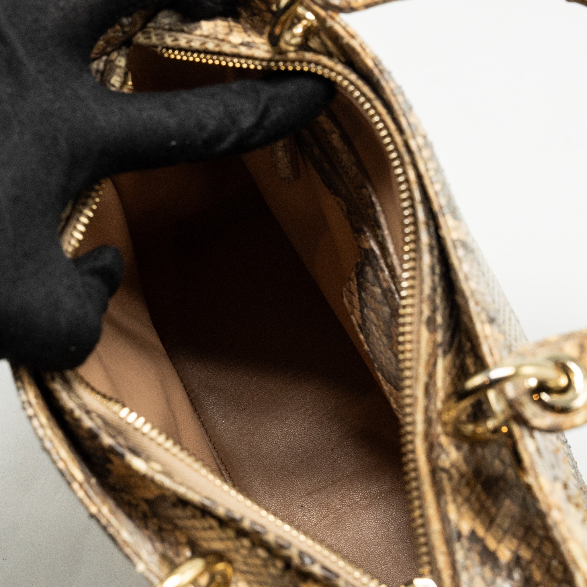 DIOR MEDIUM LADY DIOR PYTHON MULTICOLOUR LGHW