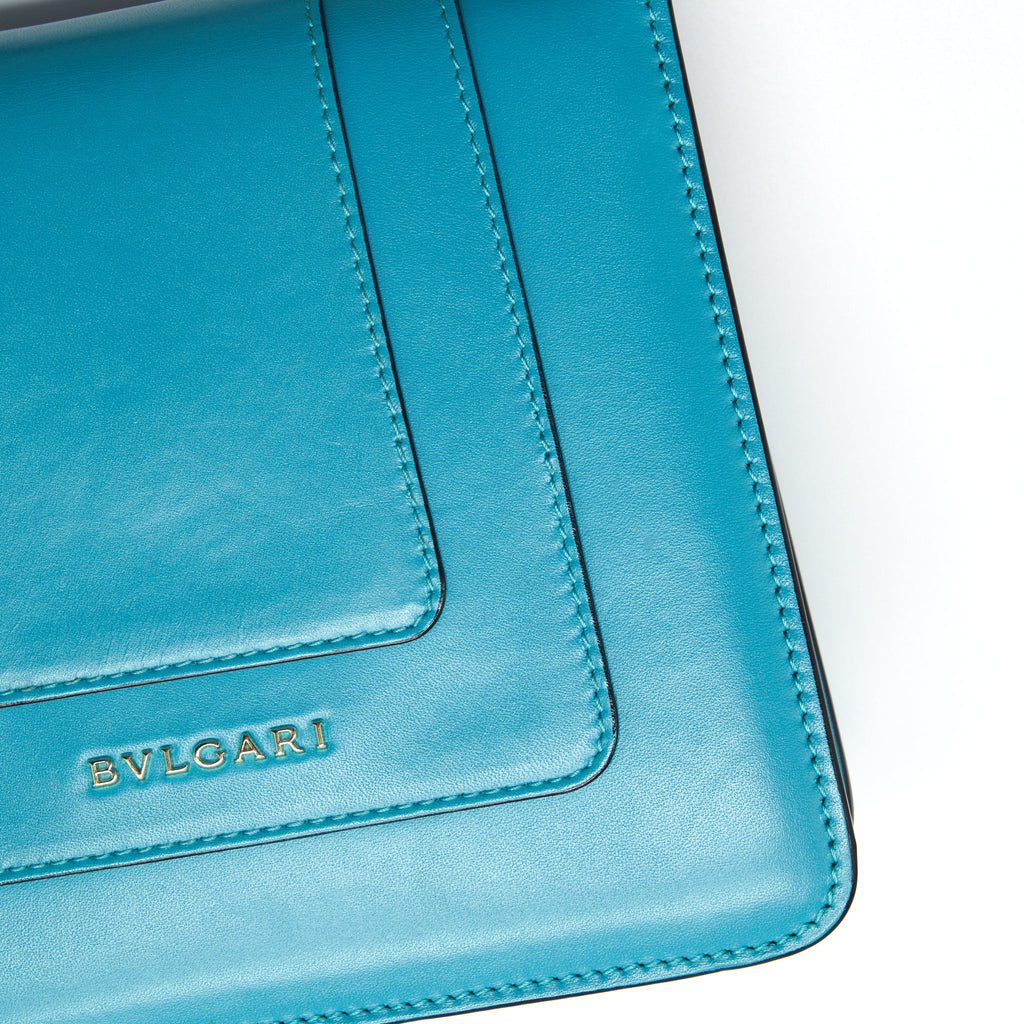 BVLGARI TOP HANDLE SERPENTI BAG BLUE