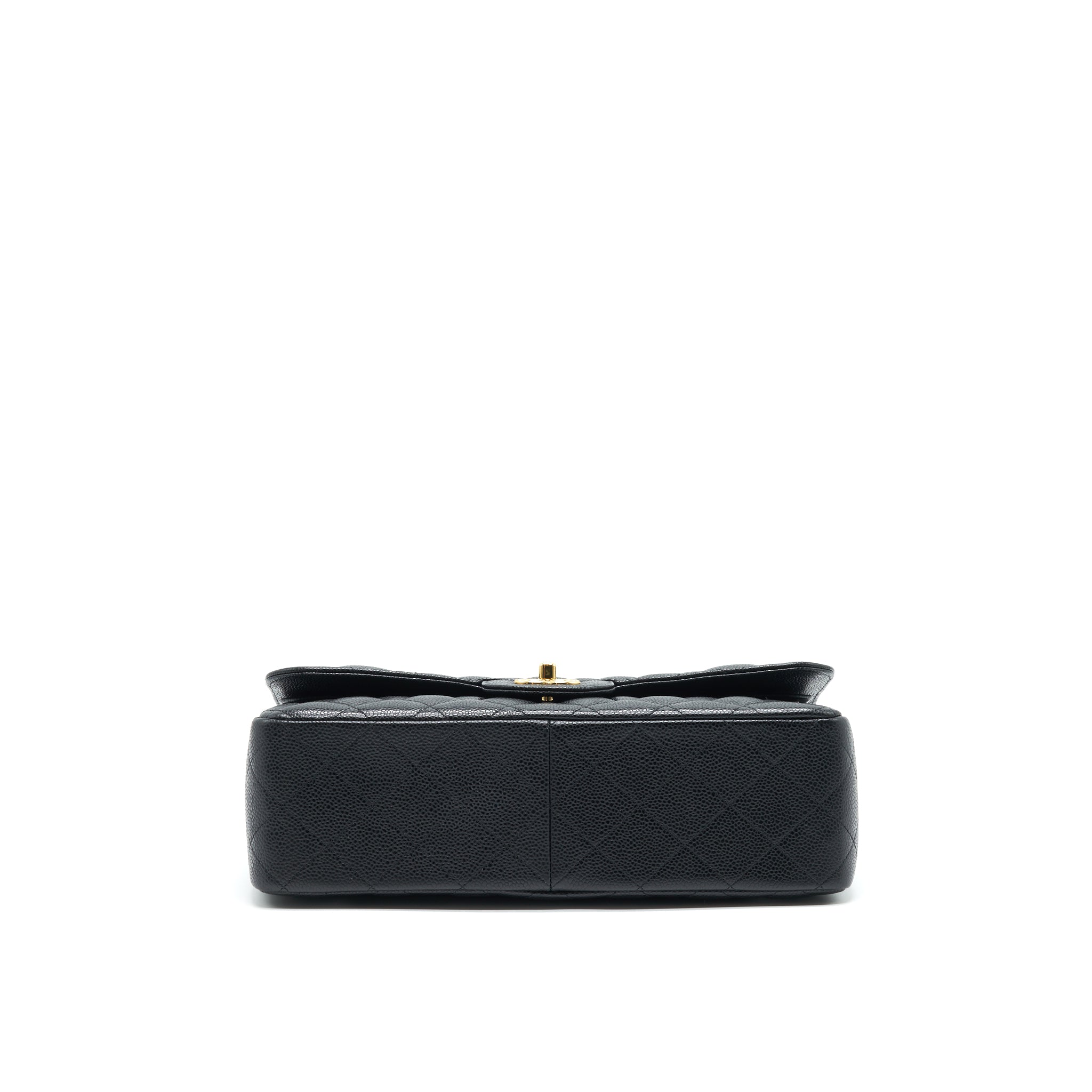 CHANEL JUMBO CLASSIC DOUBLE FLAP IN CAVIAR BLACK GHW