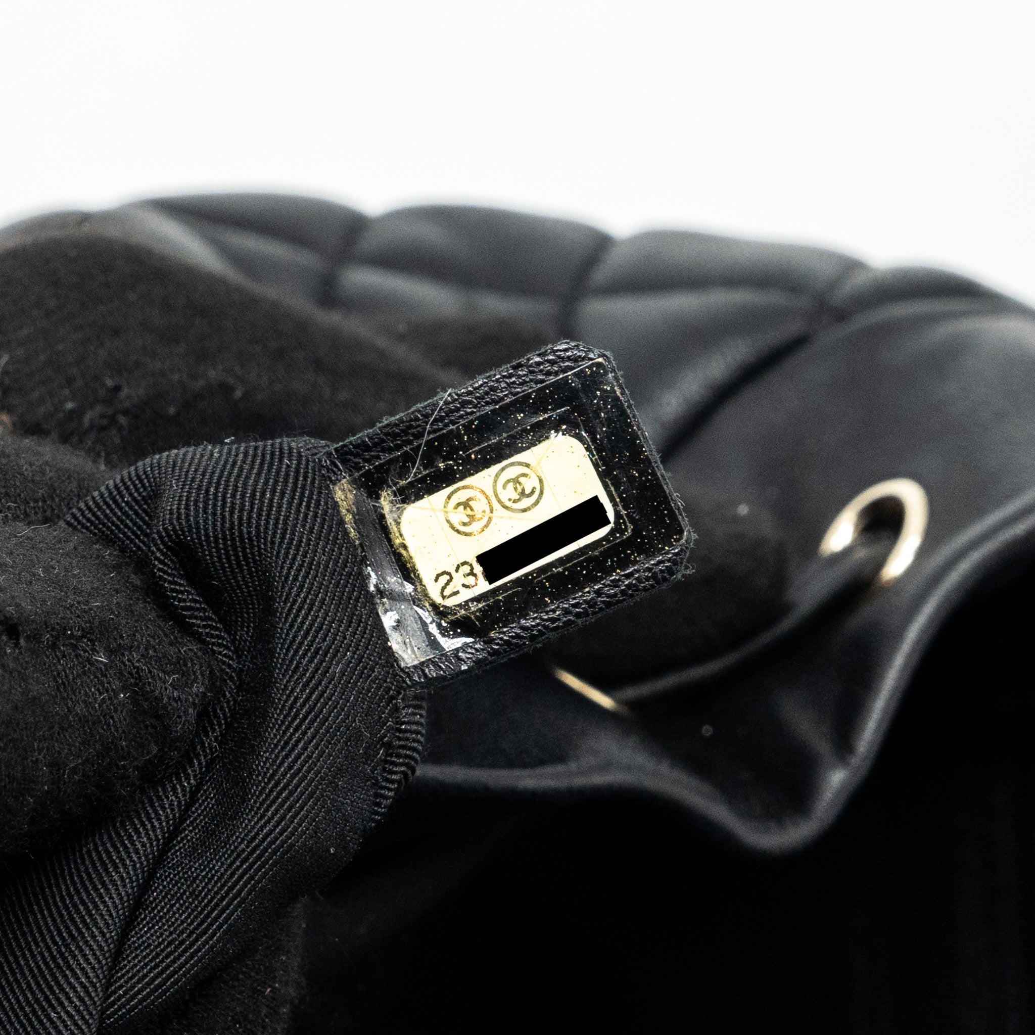 CHANEL QUILTED FLAP BACKPACK LAMBSKIN BLACK GHW