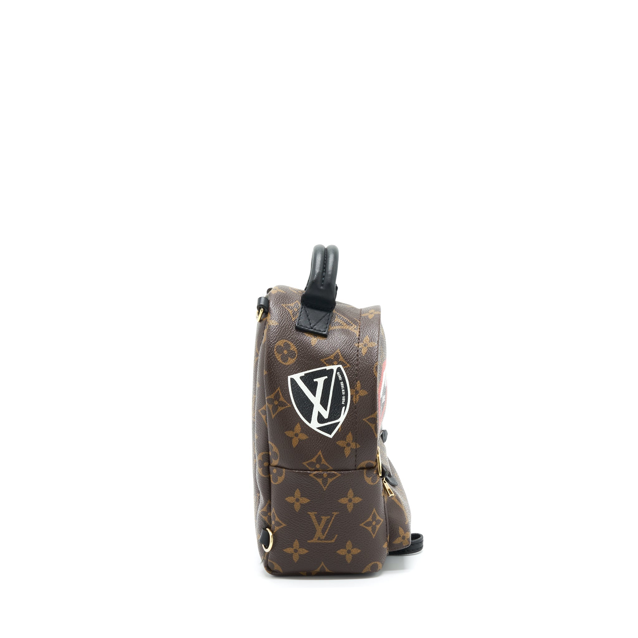 LOUIS VUITTON MINI PALM BACKPACK SPRING LIMITED EDITION MONOGRAM CANVAS GHW