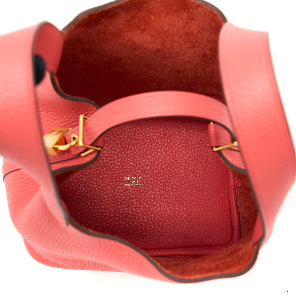 HERMES PICOTIN 18 LOCK BAG CLEMENCE ROSE JAIPUR GHW