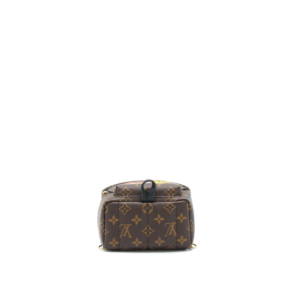 LOUIS VUITTON MINI PALM BACKPACK SPRING LIMITED EDITION MONOGRAM CANVAS GHW