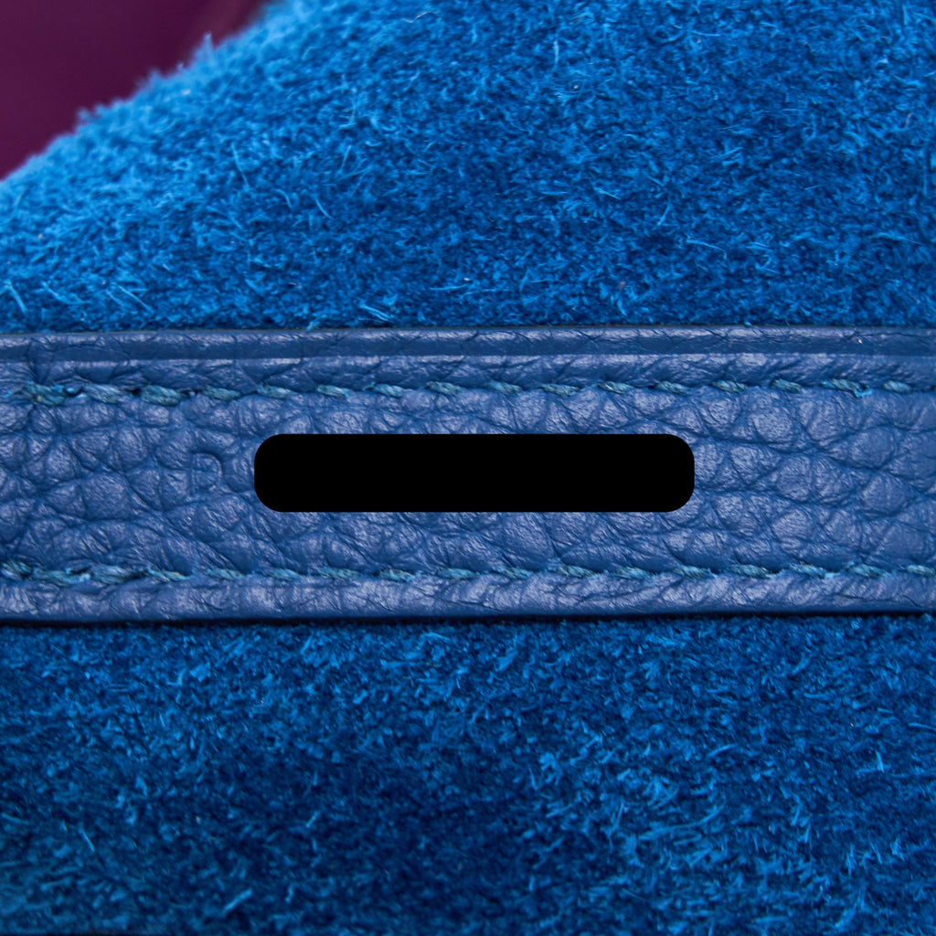 HERMES PICOTIN 22 LOCK BAG CLEMENCE DEEP BLUE/ANEMONE SHW