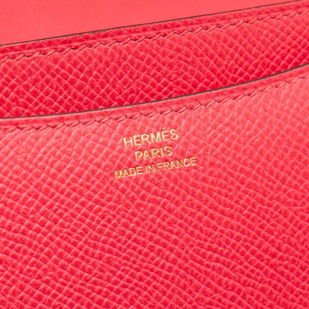 HERMES MINI CONSTANCE EPSOM ROSE EXTREME GHW