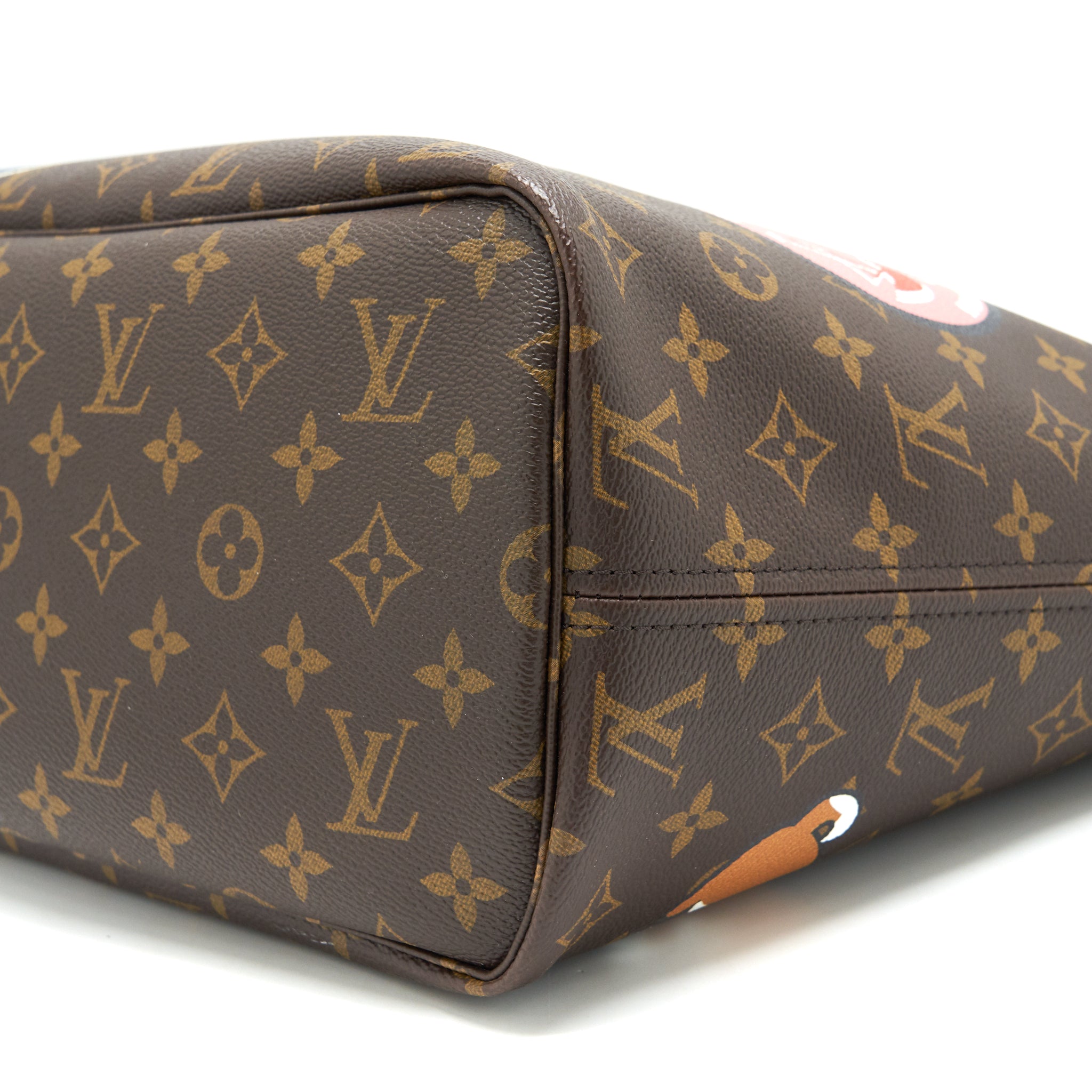 LOUIS VUITTON NEVERFULL MM MY LV WORLD TOUR MONOGRAM CANVAS/ BLACK