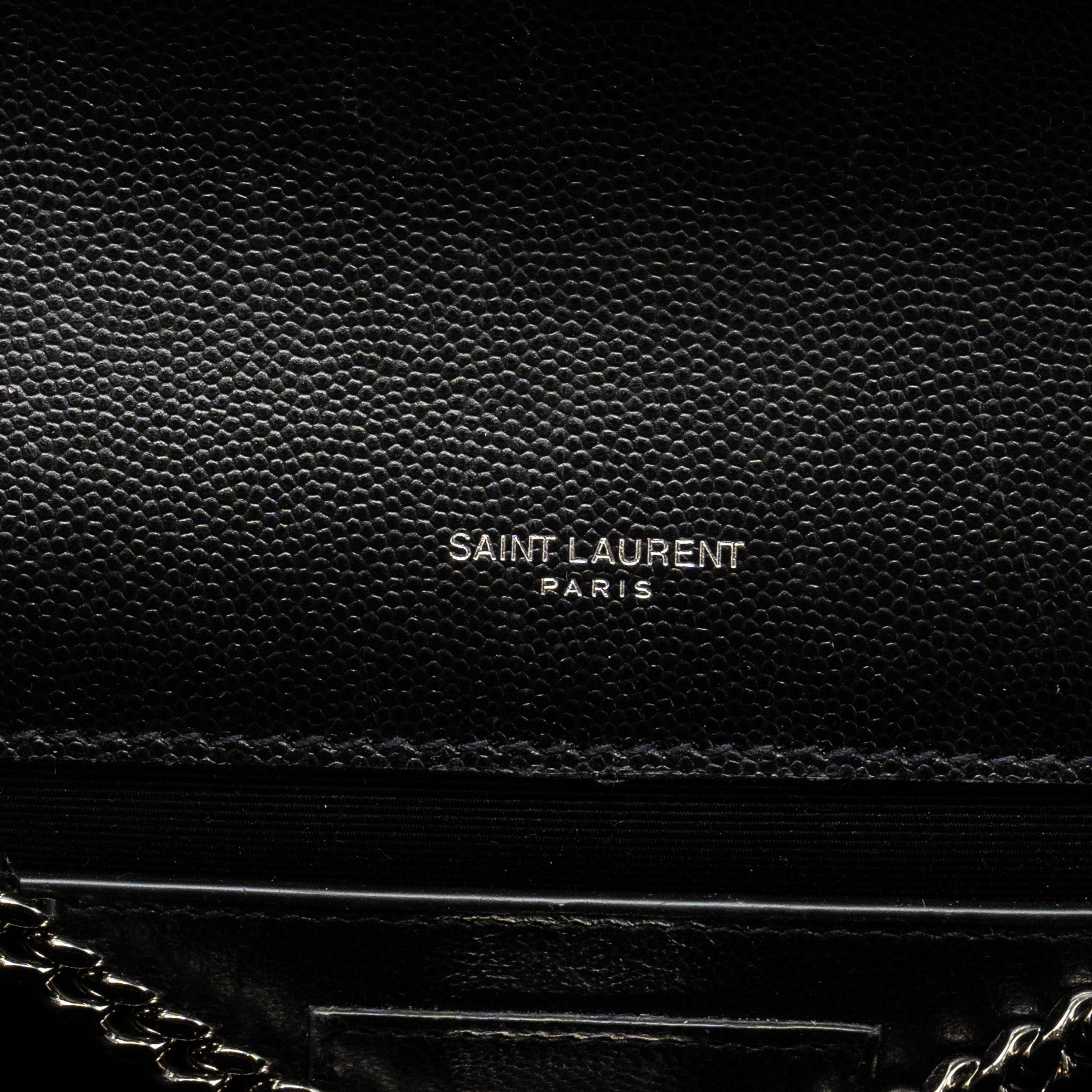 SAINT LAURENT /YSL KATE MEDIUM CHAIN BAG WITH TASSEL CALFSKIN BLACK SHW