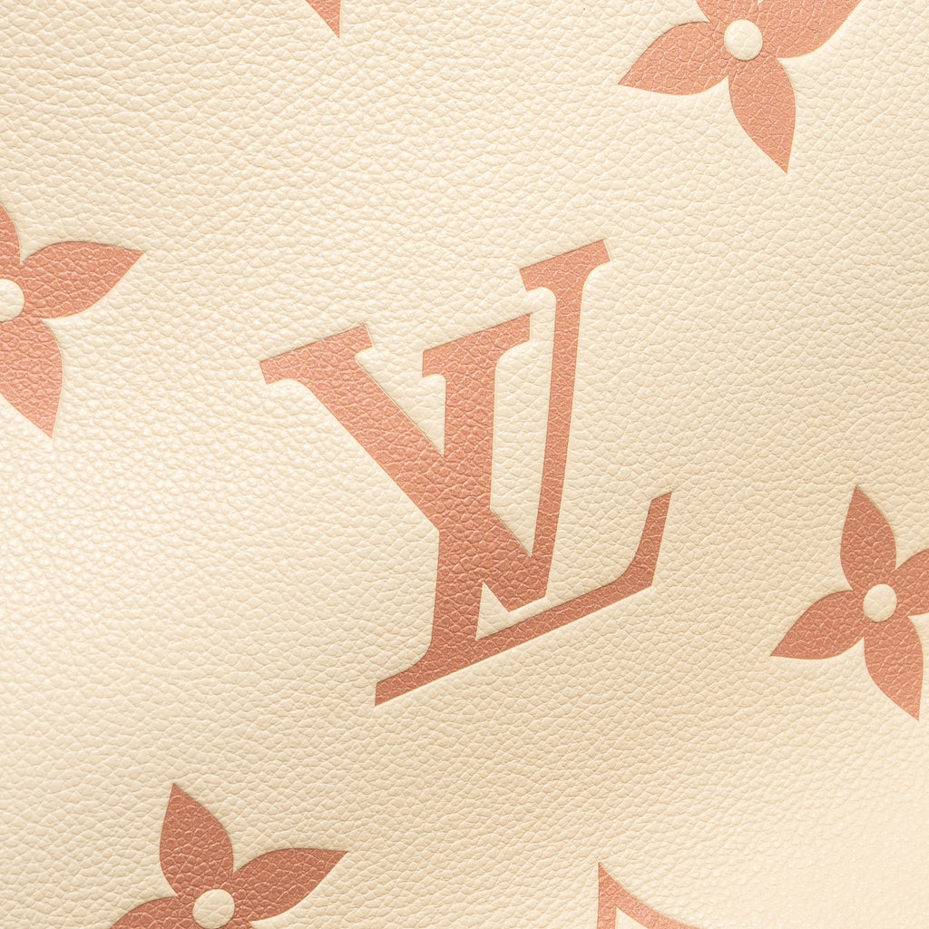 LOUIS VUITTON NEVERFULL MM MONOGRAM EMPREINTE CRÈME/ROSE TRIANON GHW