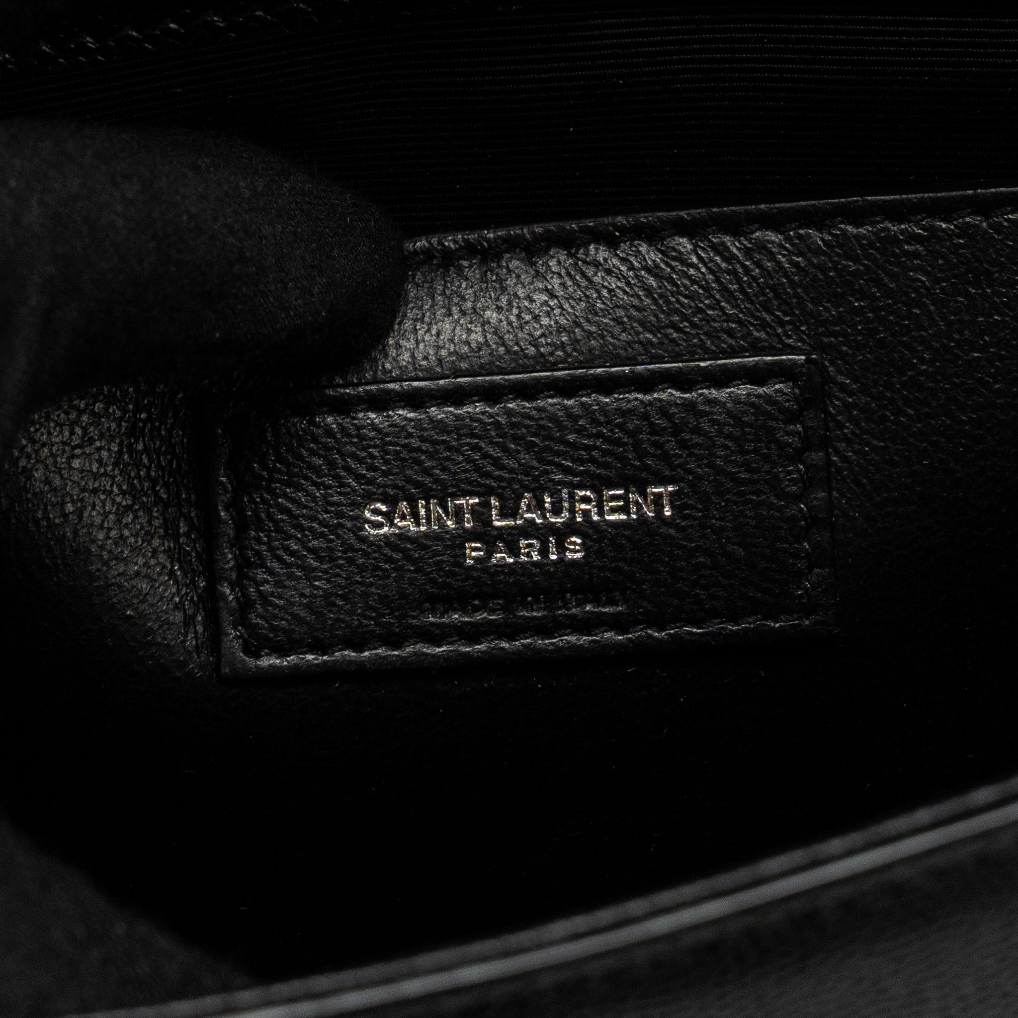 SAINT LAURENT /YSL KATE MEDIUM CHAIN BAG WITH TASSEL CALFSKIN BLACK SHW