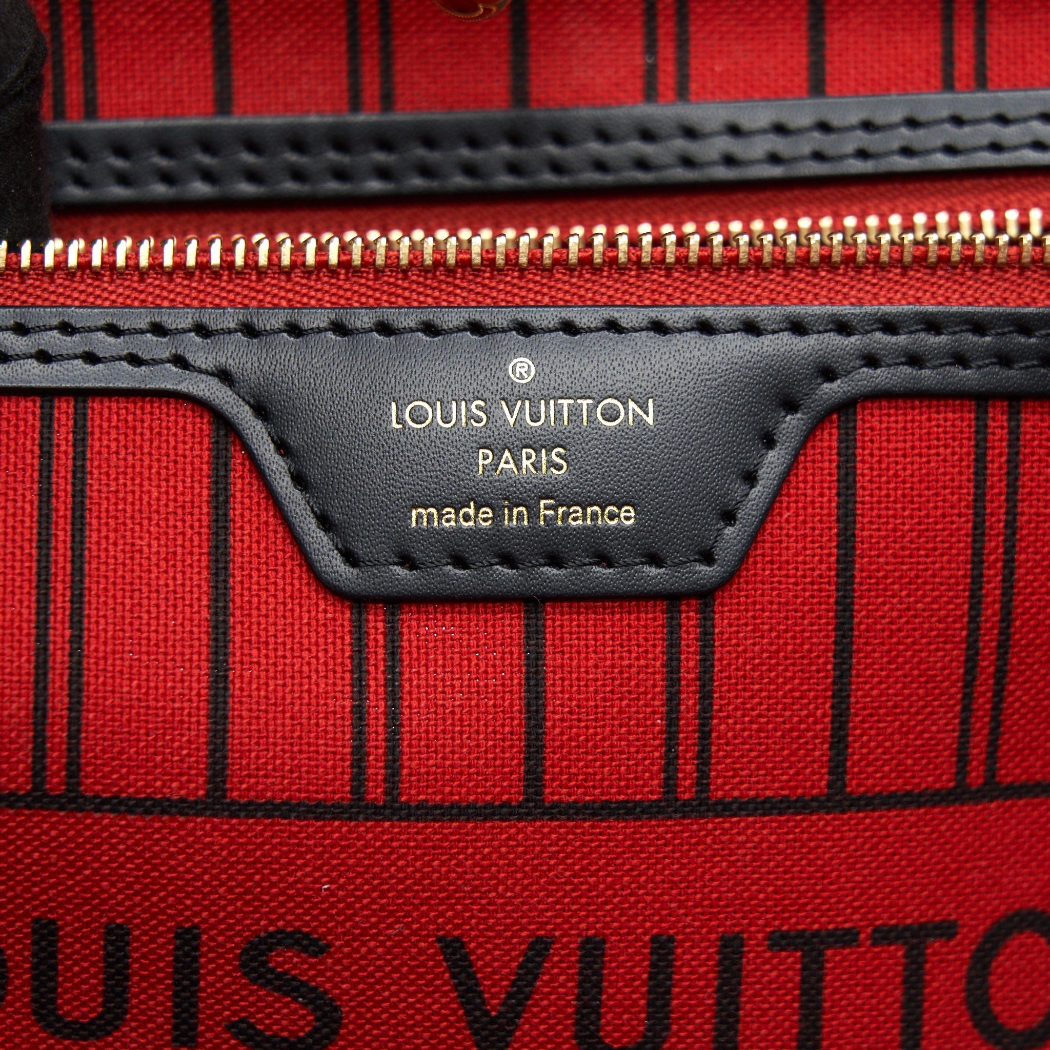 LOUIS VUITTON NEVERFULL MM MY LV WORLD TOUR MONOGRAM CANVAS/ BLACK