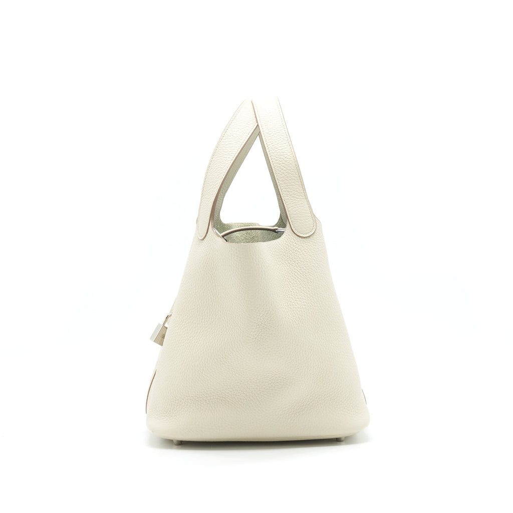 HERMES PICOTIN 22 LOCK BAG BETON SHW