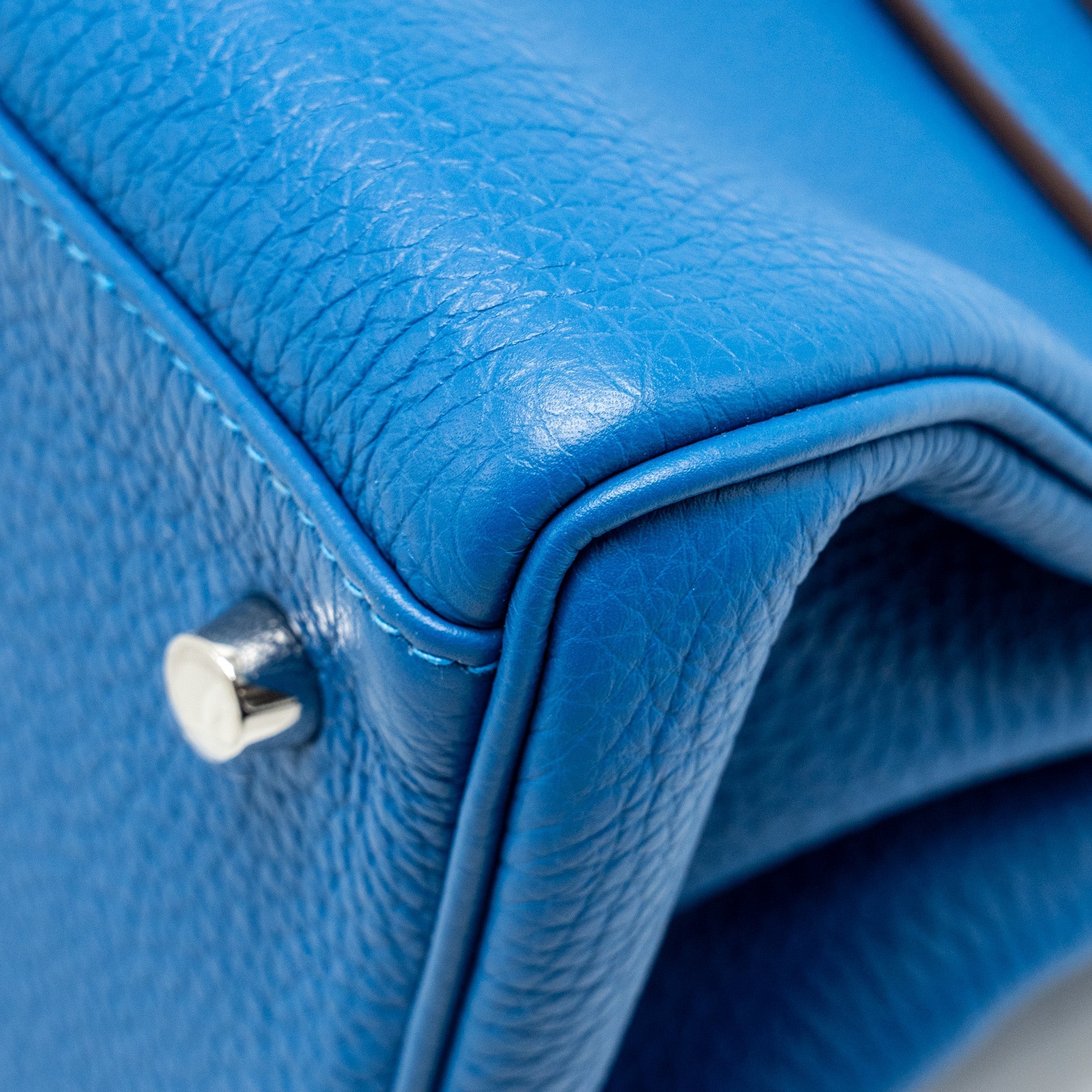 HERMES SHOULDER KELLY CLEMENCE BLUE SHW