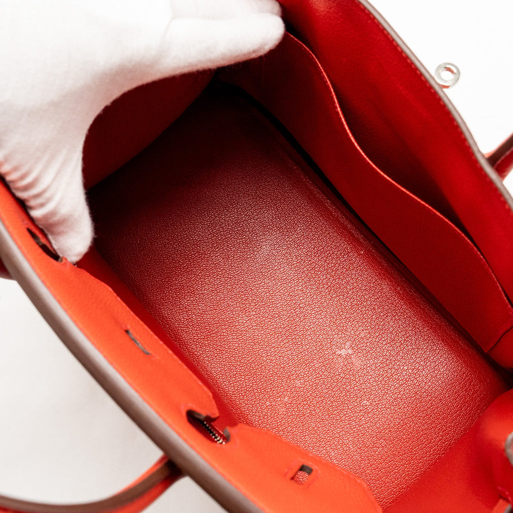 HERMES BIRKIN 30 TOGO ROUGE PIVOINE SHW