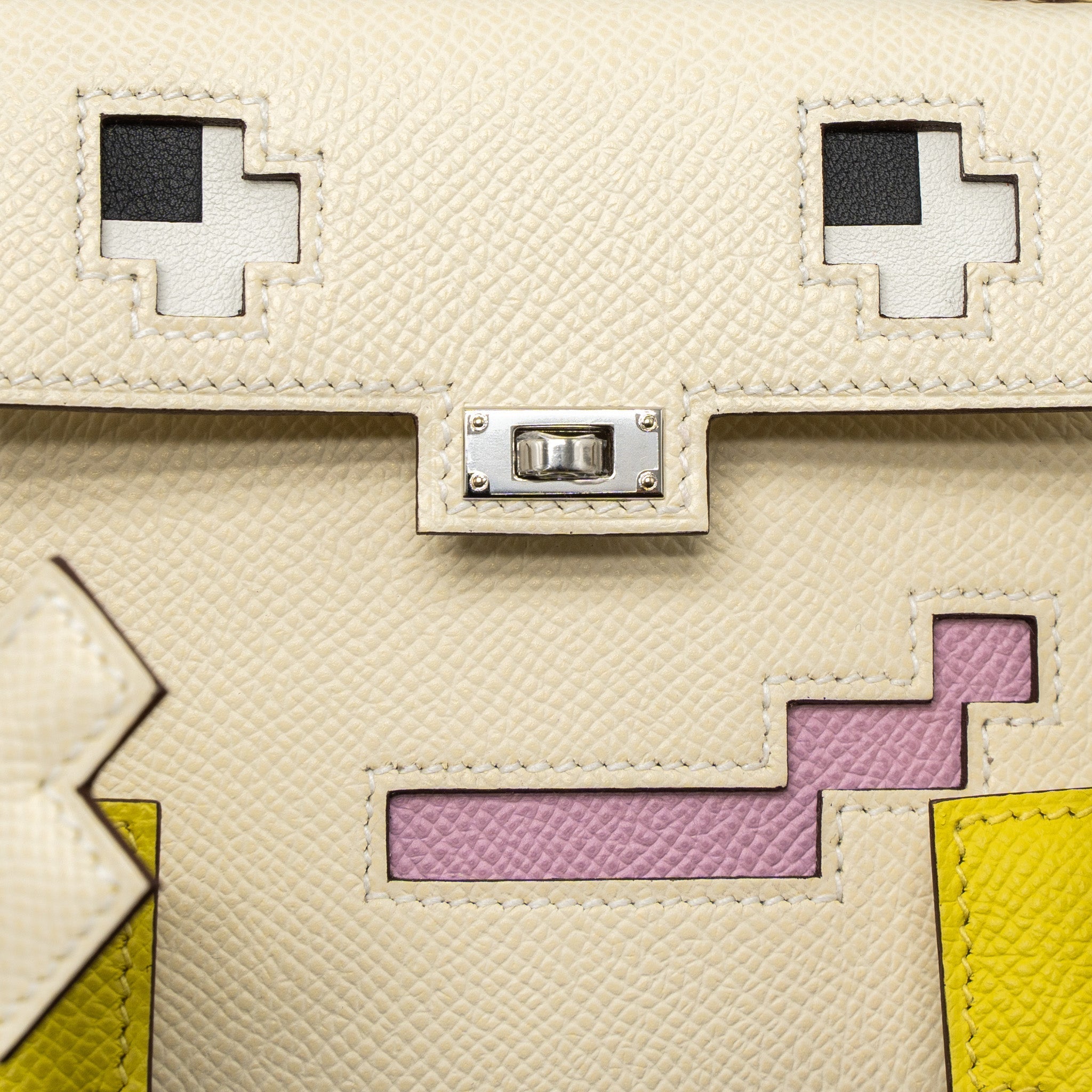 HERMES KELLY DOLE PICTO EPSOM NATA/LIME/MAUVE SYLVESTRE/CHAI SHW