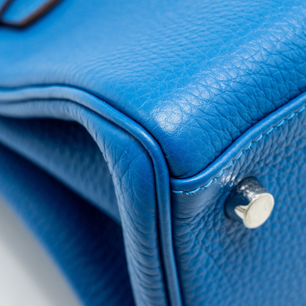 HERMES SHOULDER KELLY CLEMENCE BLUE SHW