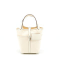 HERMES PICOTIN CARGO 18 LOCK BAG SWIFT AND TOILE CANVAS ECRU/NATA SHW