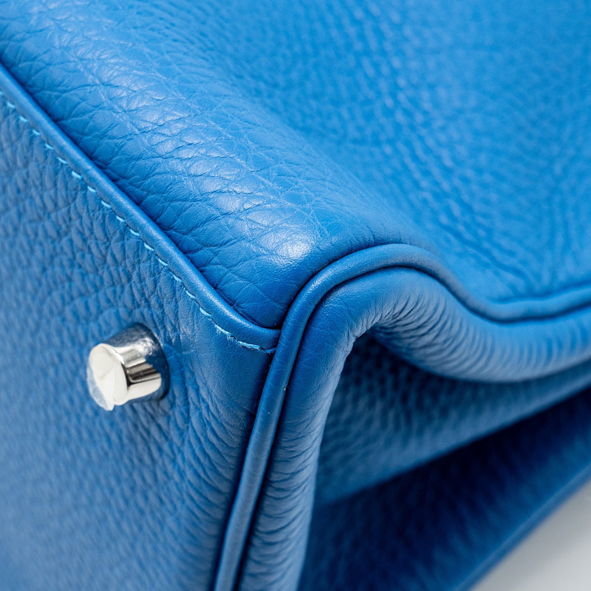 HERMES SHOULDER KELLY CLEMENCE BLUE SHW