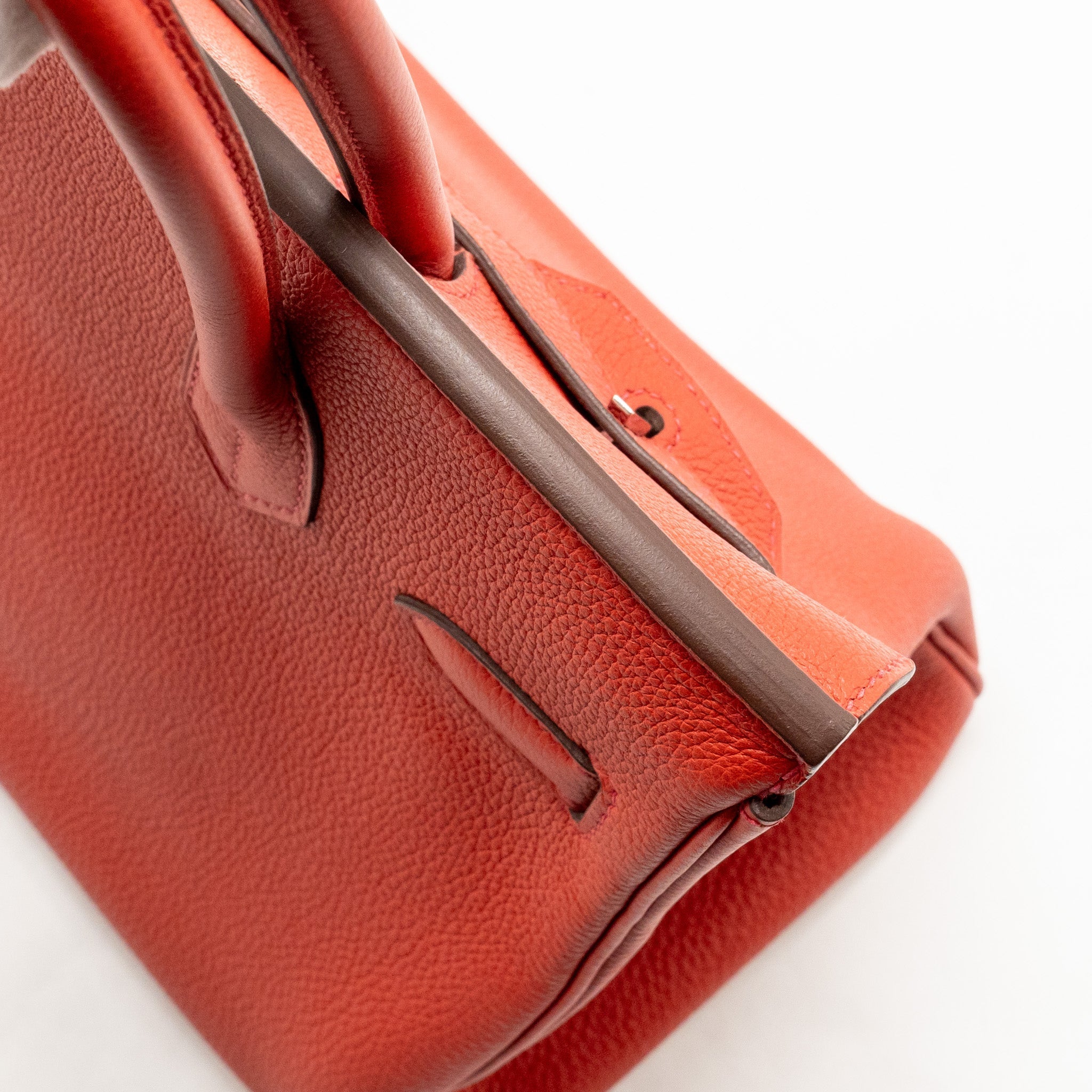 HERMES BIRKIN 30 TOGO ROUGE PIVOINE SHW