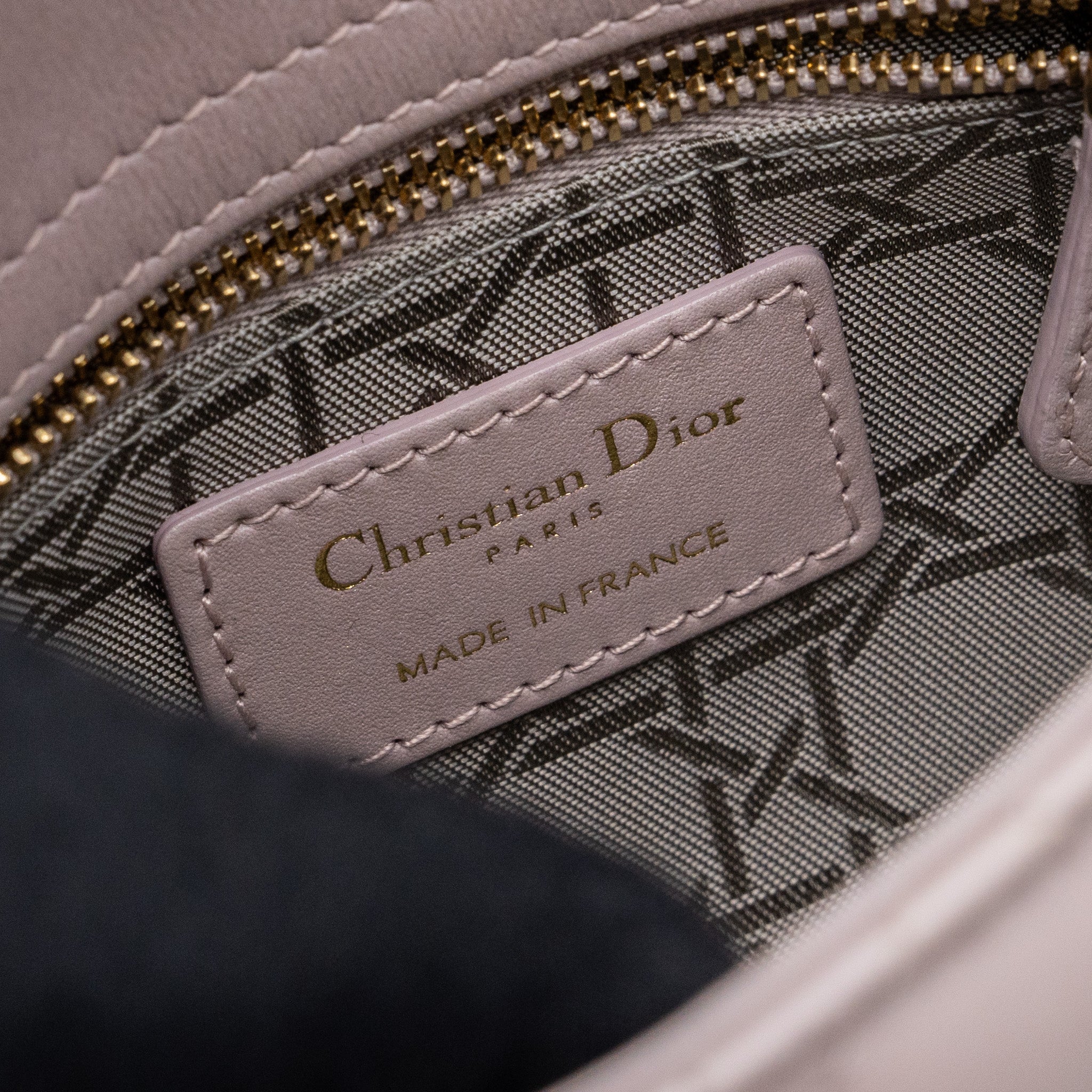 DIOR MINI LADY DIOR LAMBSKIN LIGHT PINK LGHW