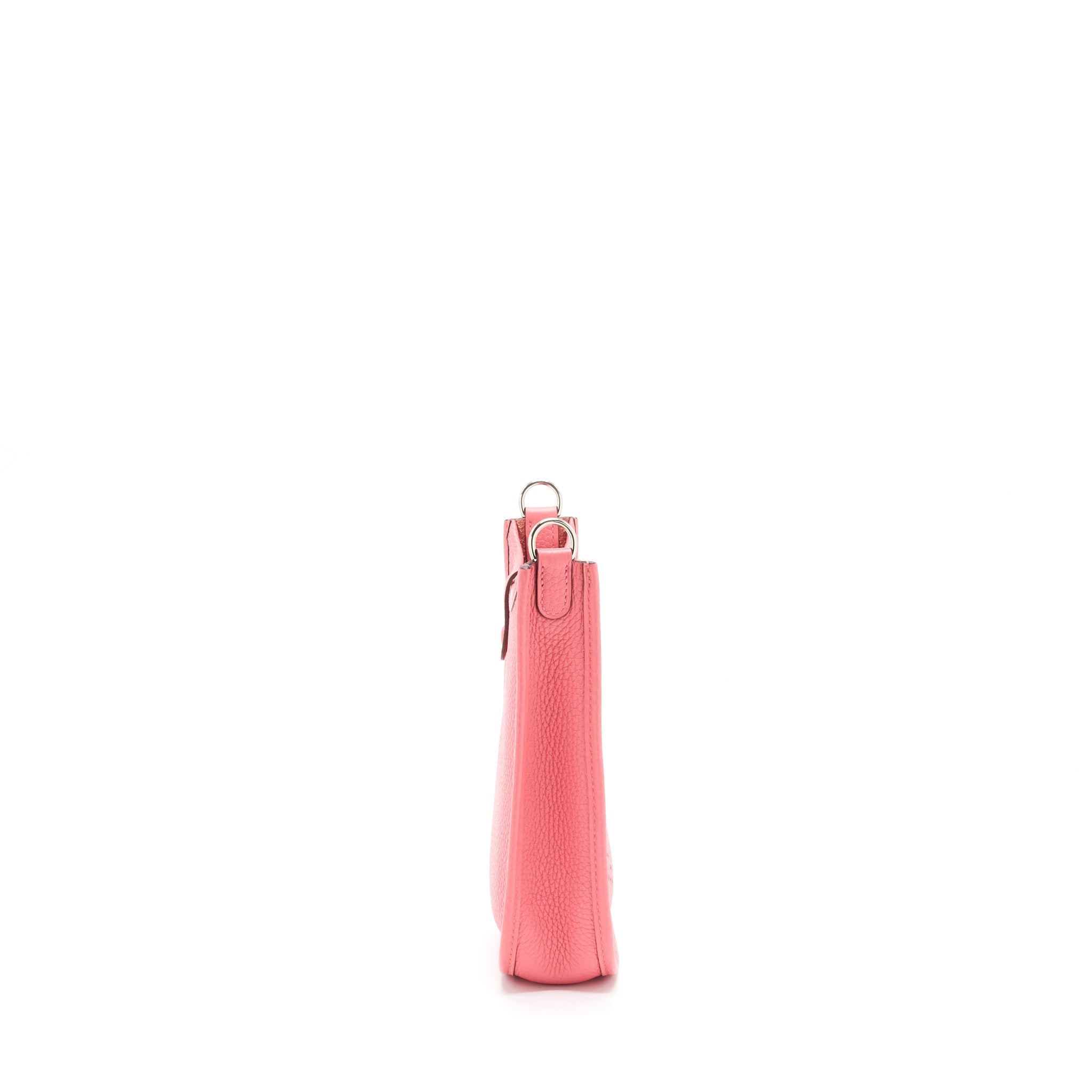 HERMES MINI EVELYNE CLEMENCE ROSE AZALEA / ROUGE PIVOINE SHW