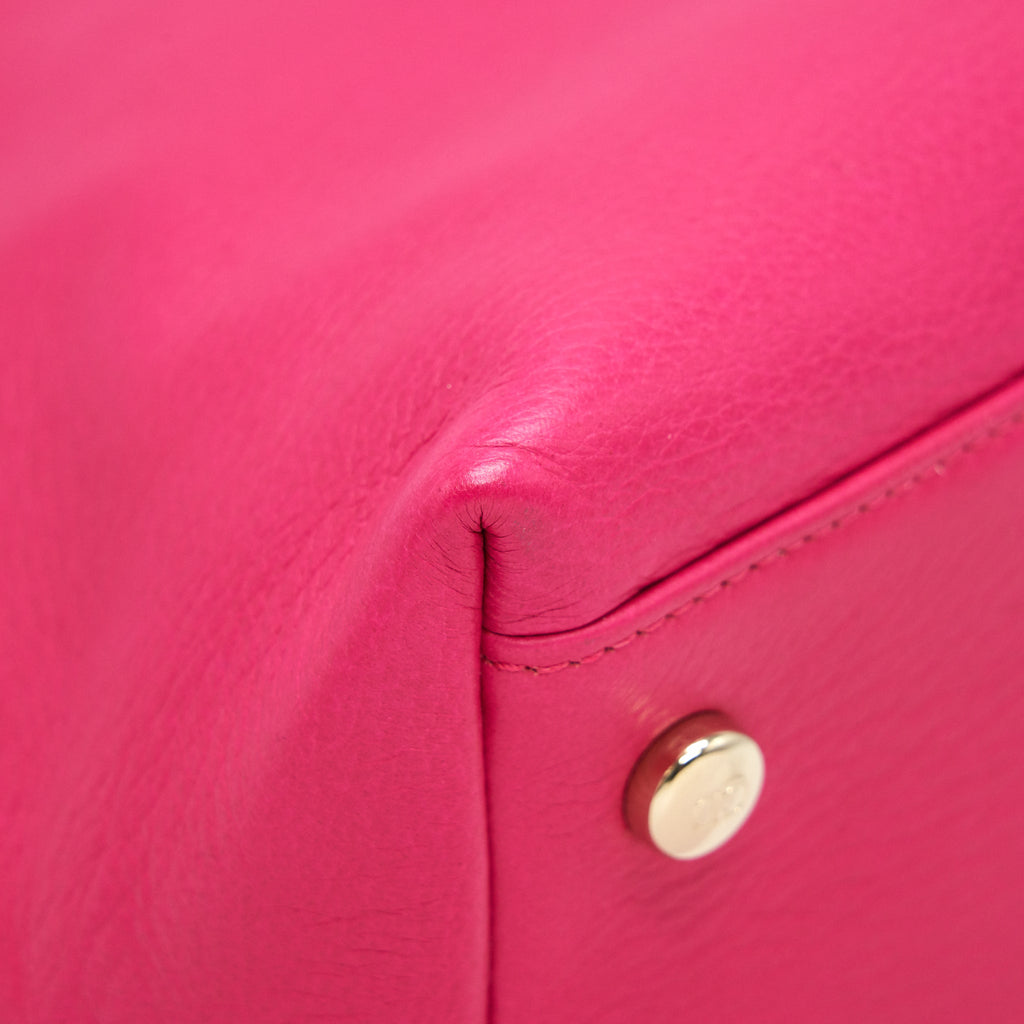 CHRISTIAN DIOR GRANVILLE BAG IN HOT PINK LEATHER GHW