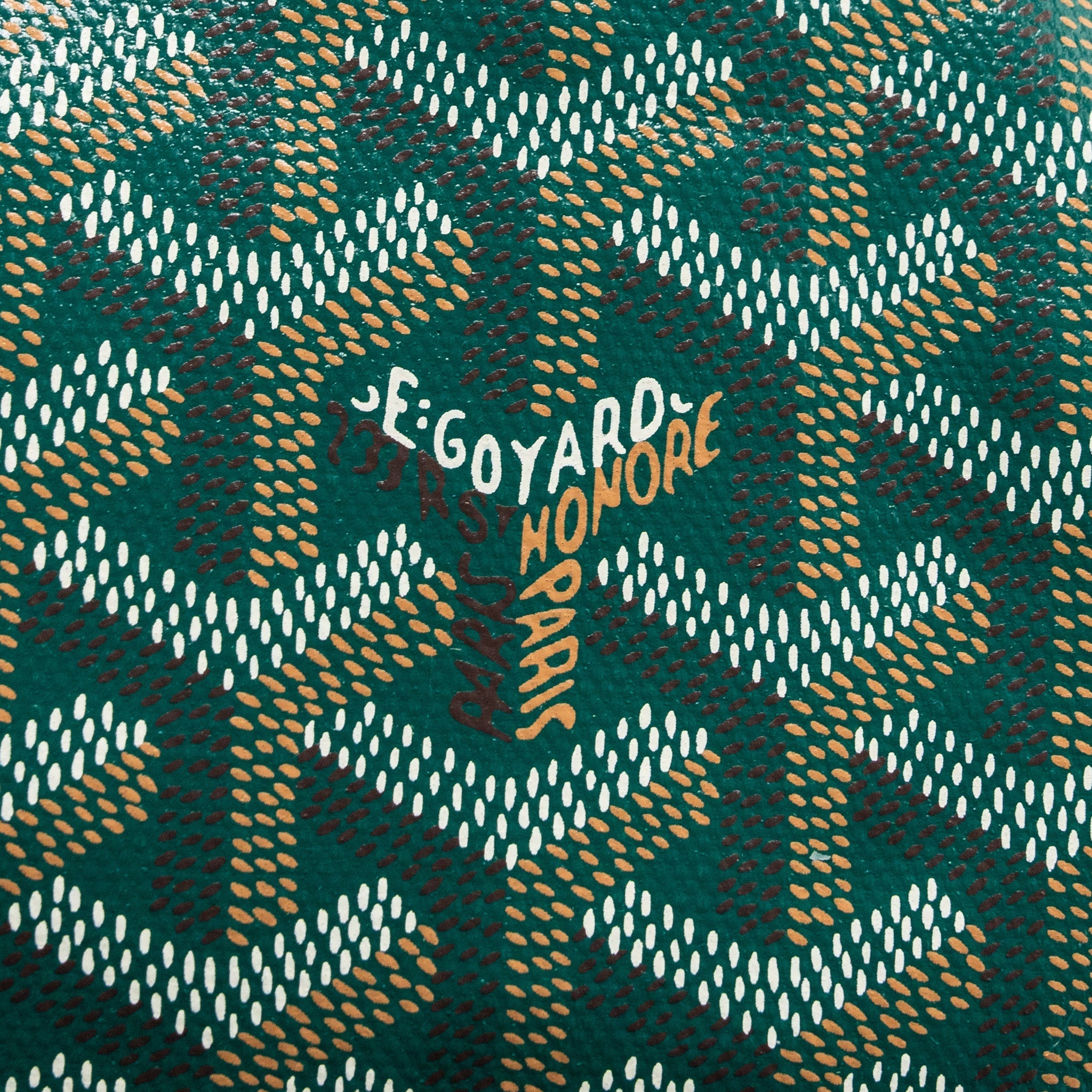 GOYARD ANJOU MINI BAG CANVAS/CALFSKIN GREEN SHW