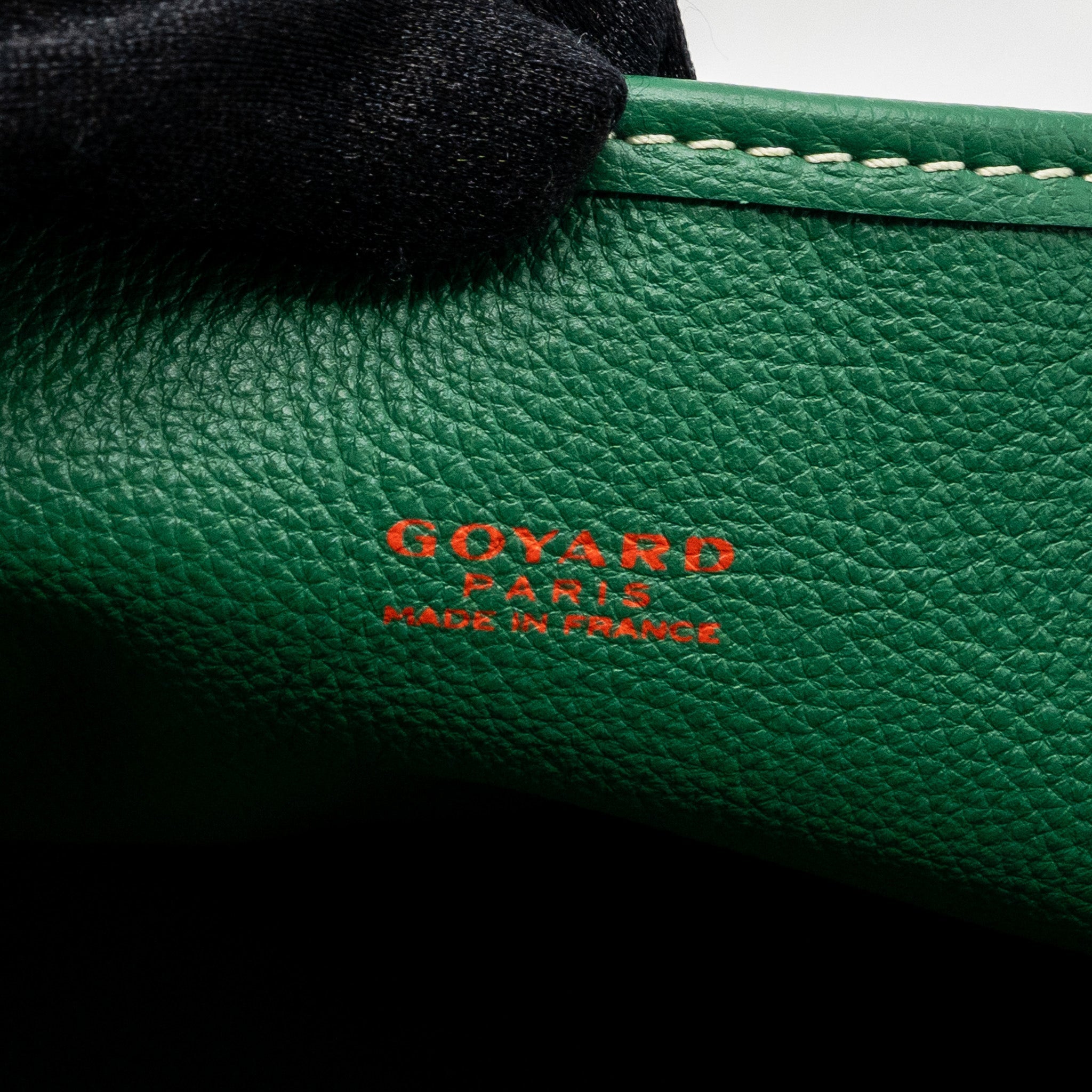 GOYARD ANJOU MINI BAG CANVAS/CALFSKIN GREEN SHW