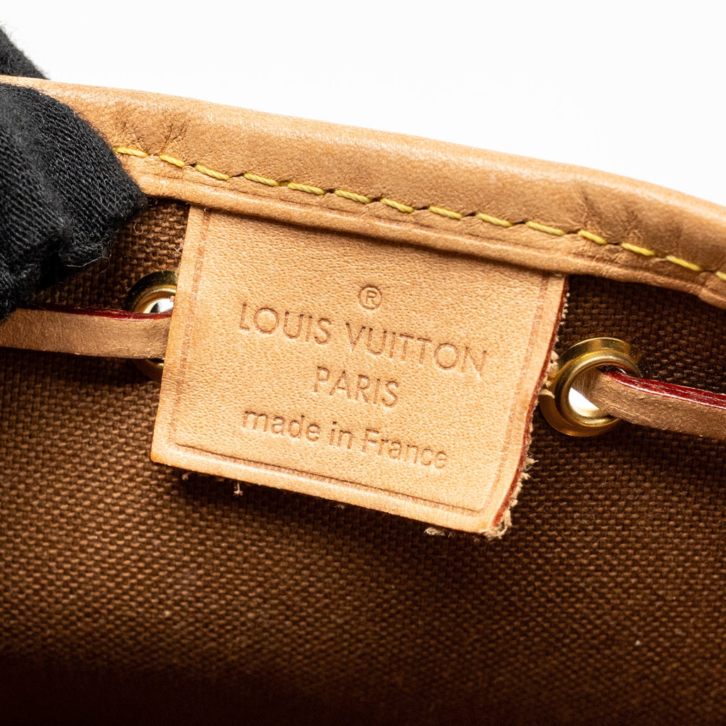 LOUIS VUITTON NANO NOE MONOGRAM CANVAS GHW
