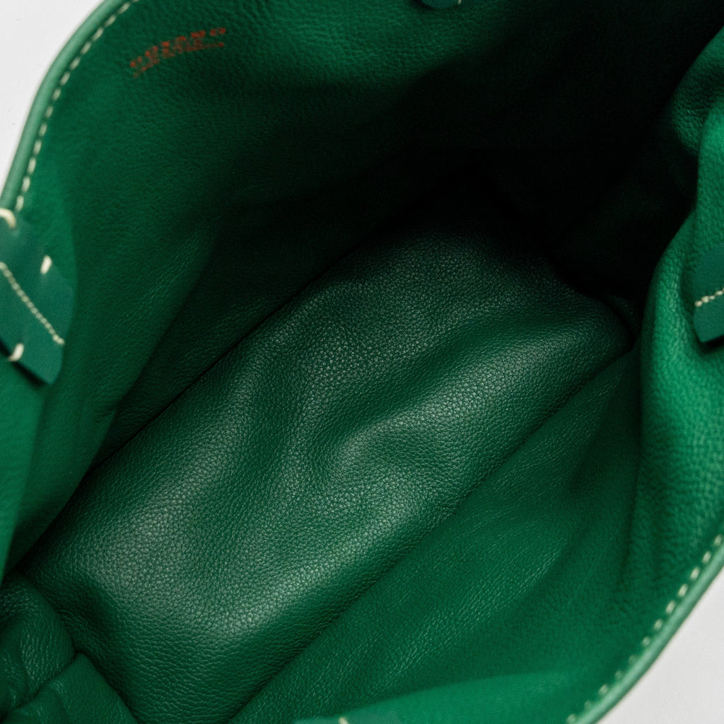 GOYARD ANJOU MINI BAG CANVAS/CALFSKIN GREEN SHW