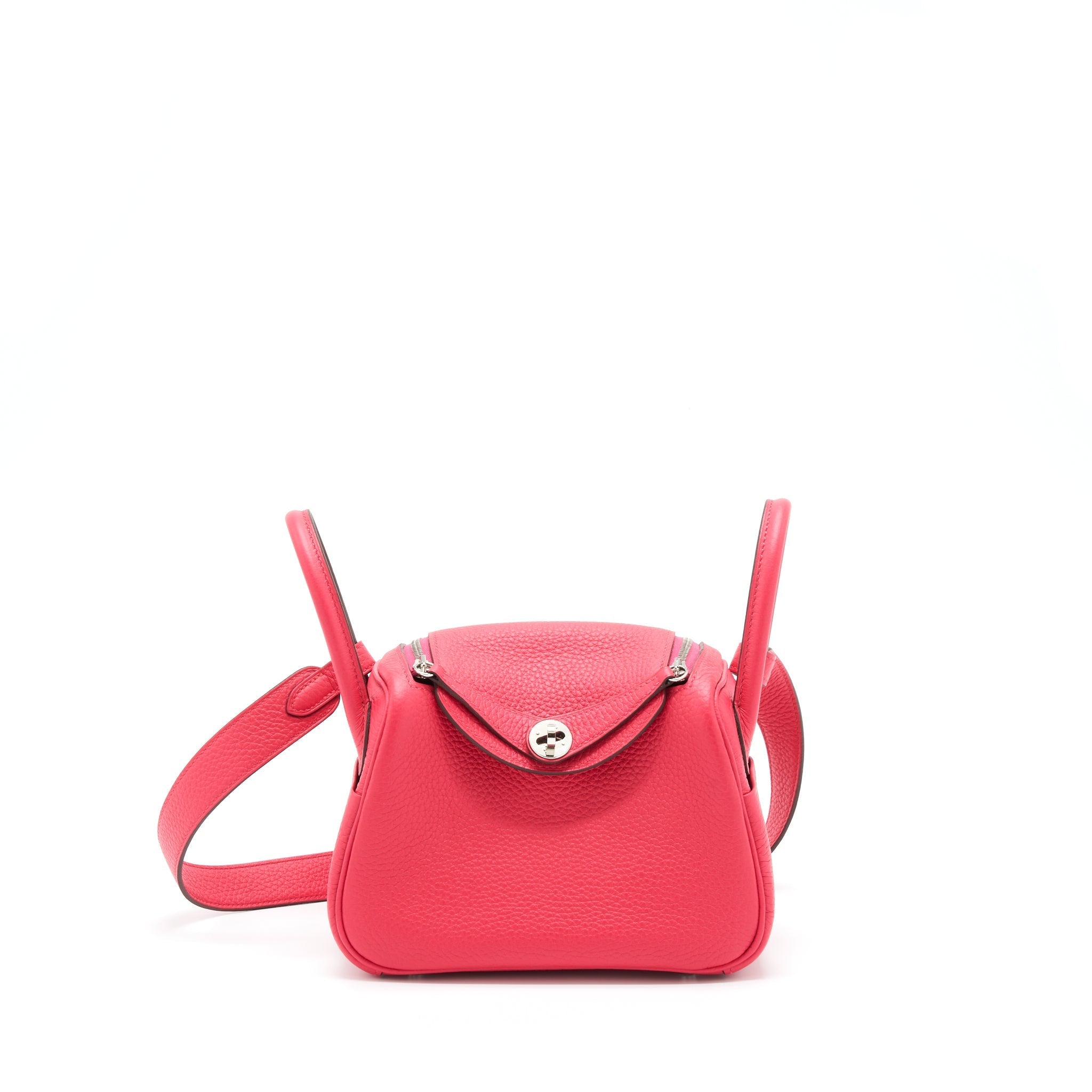 HERMES MINI LINDY CLEMENCE ROSE EXTREME SHW