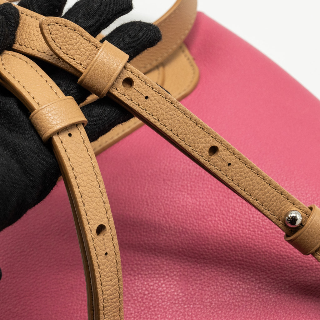 LOUIS VUITTON LOCKME BACKPACK CALFSKIN PINK/BEIGE SHW