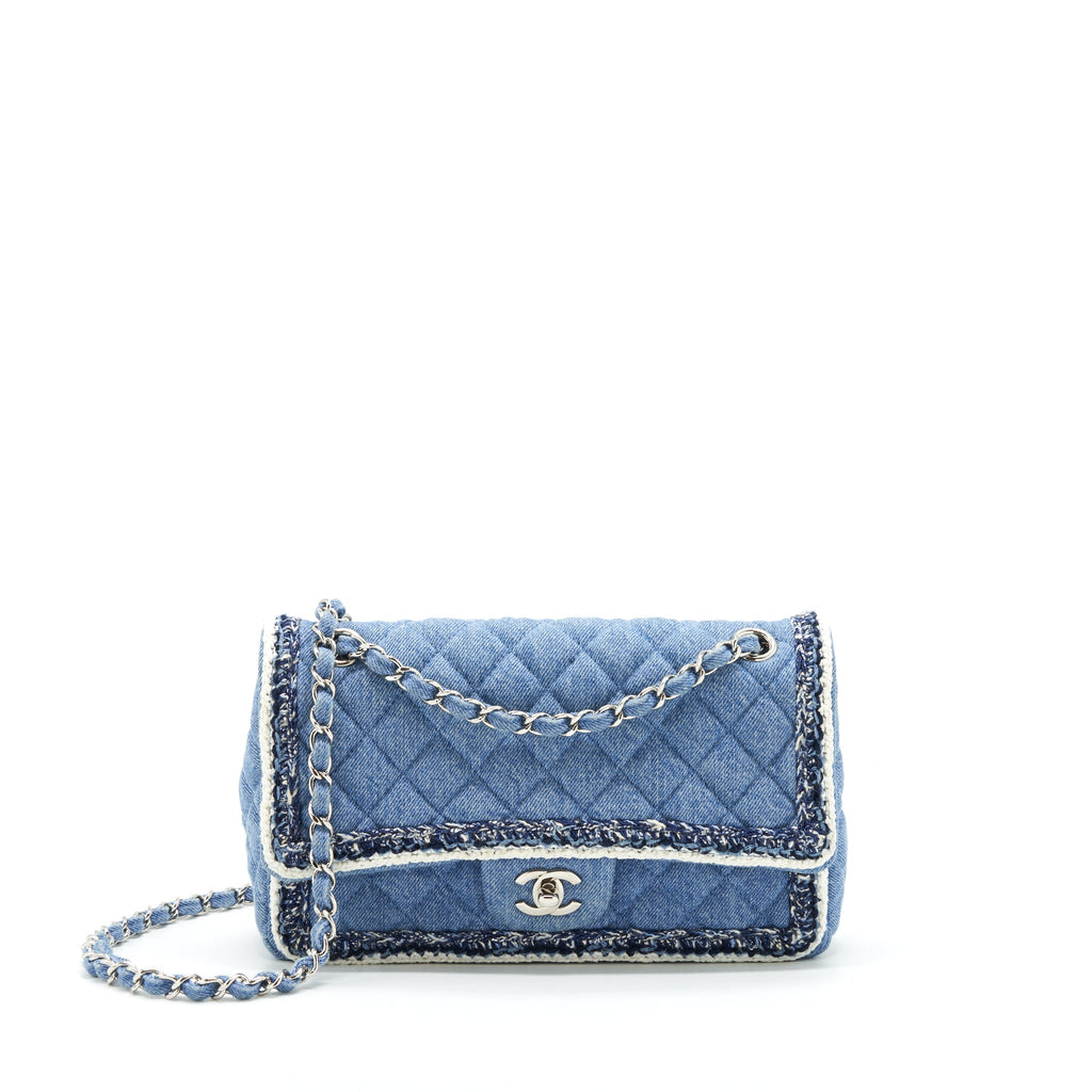 CHANEL CLASSIC FLAP MEDIUM DENIM SHW