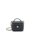 CHANEL 22S TOP HANDLE VANITY CAVIAR BLACK LGHW(MICROCHIP)