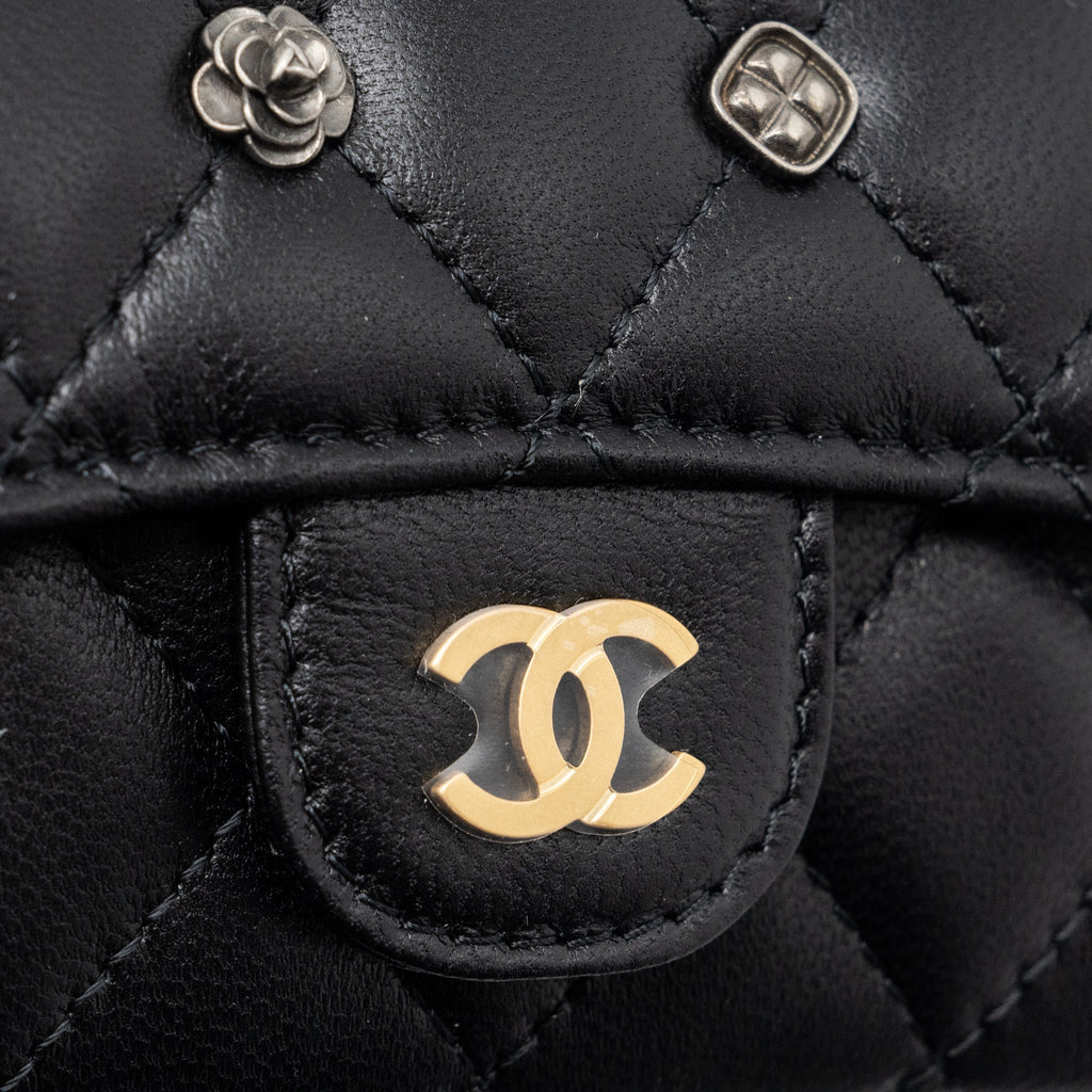 CHANEL 23B FLAP CARD HOLDER LAMBSKIN GHW(MICROCHIP)
