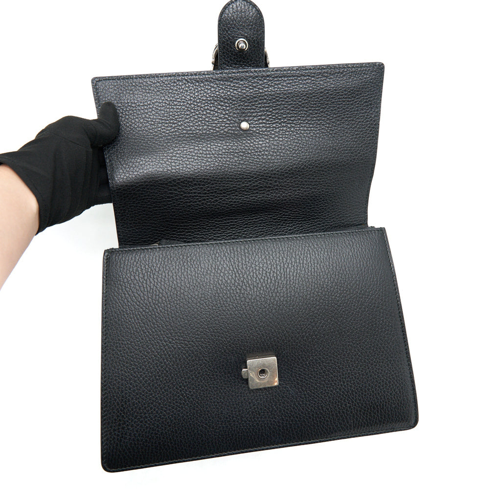 GUCCI BAMBOO 1947 DIONYSUS TOP HANDLE BAG BLACK