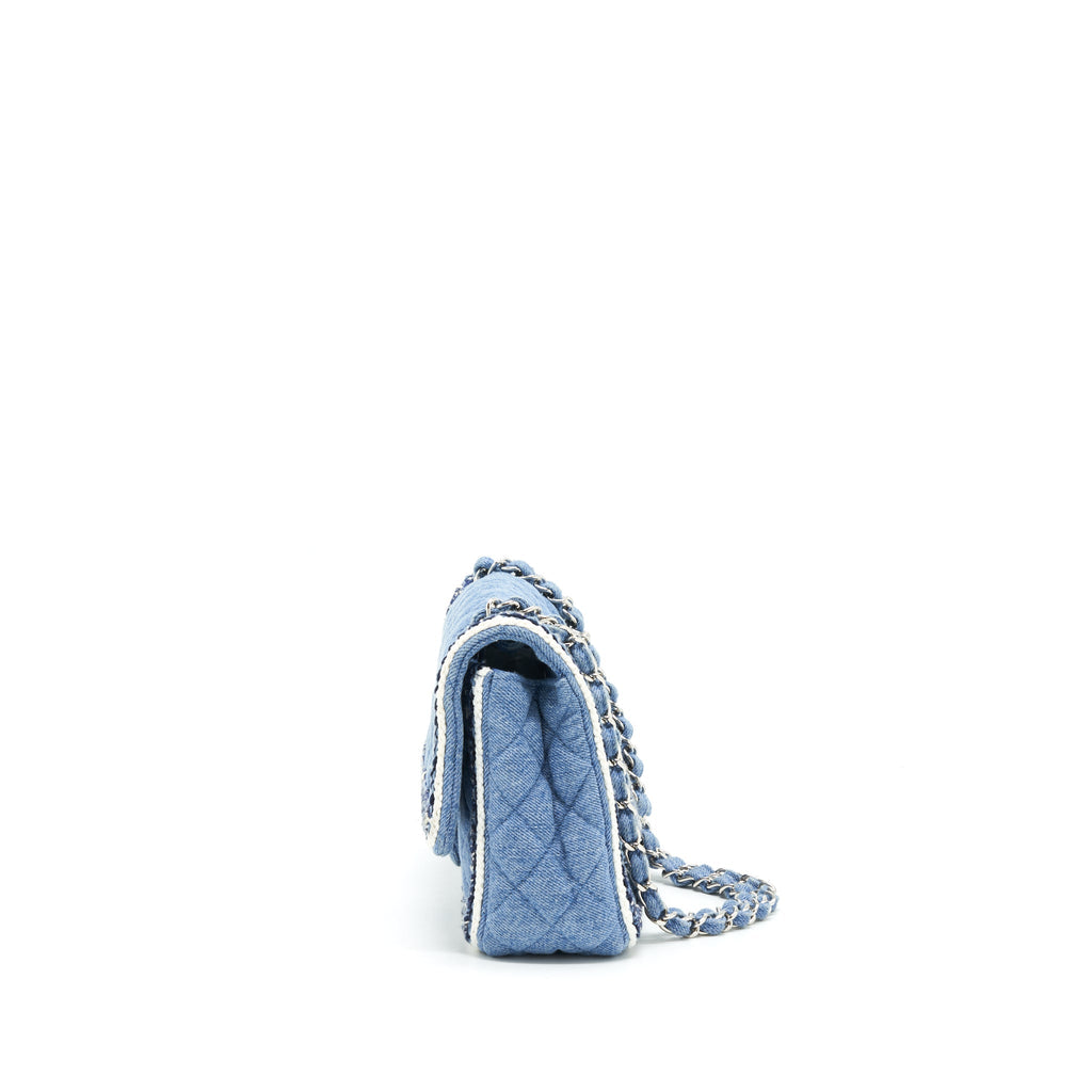 CHANEL CLASSIC FLAP MEDIUM DENIM SHW