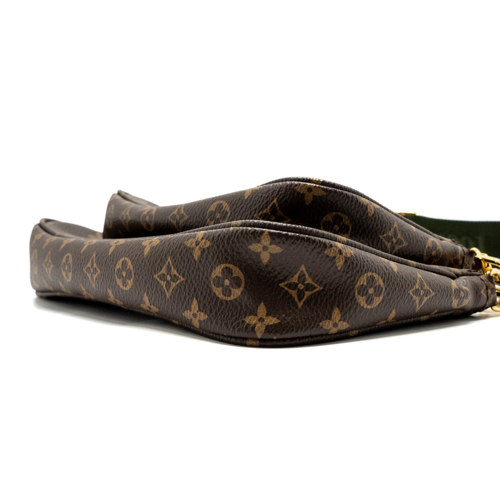 LOUIS VUITTON MULTI POCHETTE ACCESSORIES MONOGRAM CANVAS KHAKI GHW