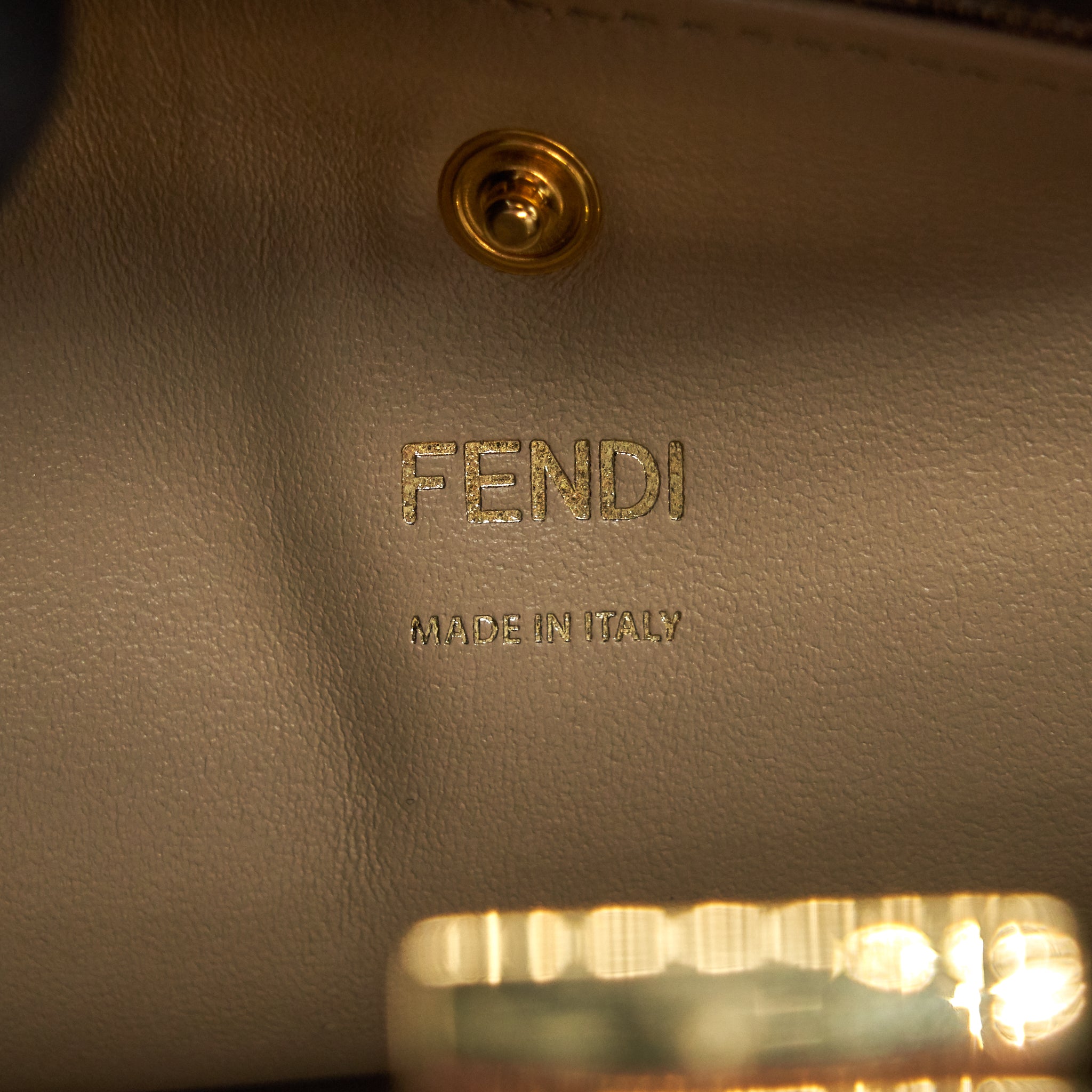 FENDI PEEKABOO X-LITE MEDIUM BROWN GHW