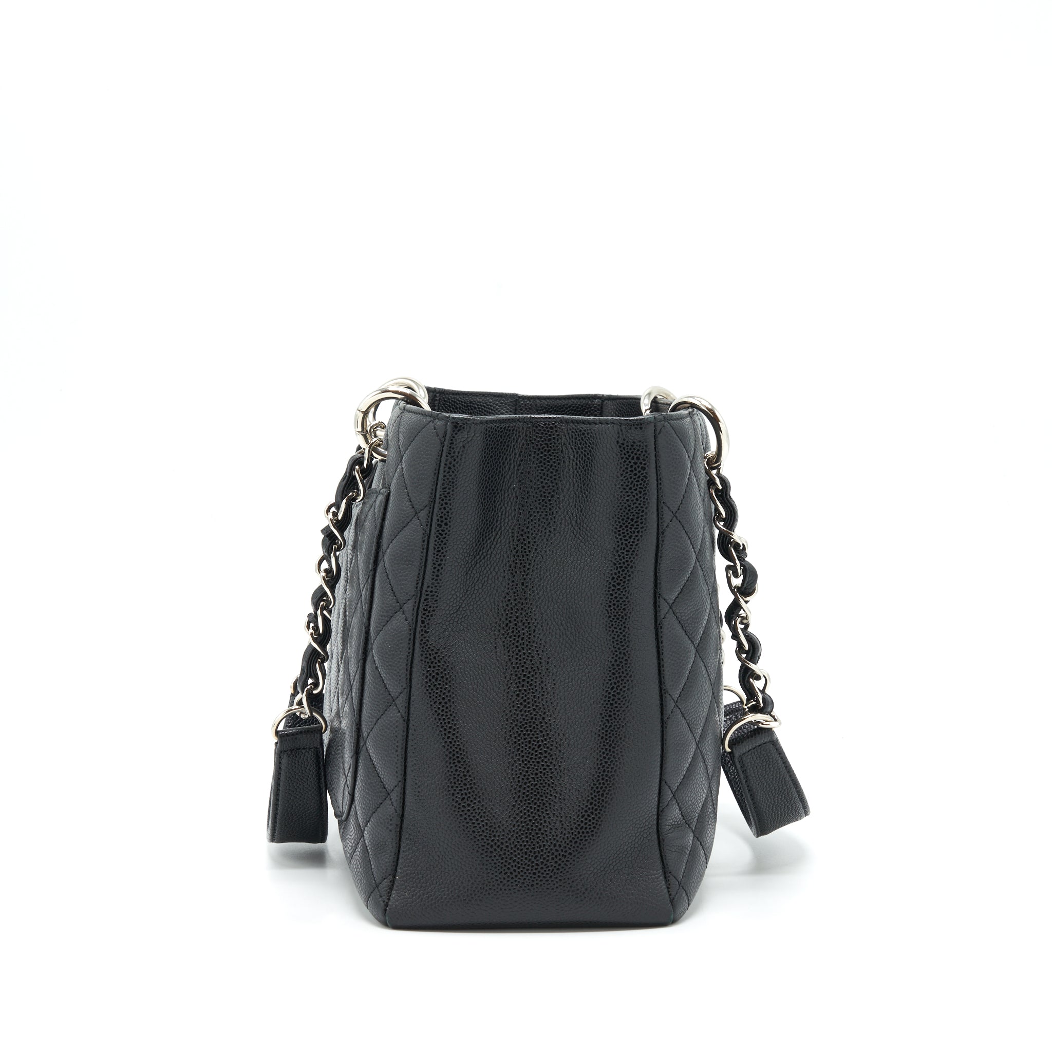 CHANEL GRAND SHOPPING TOTE BAG CAVIAR BLACK SHW